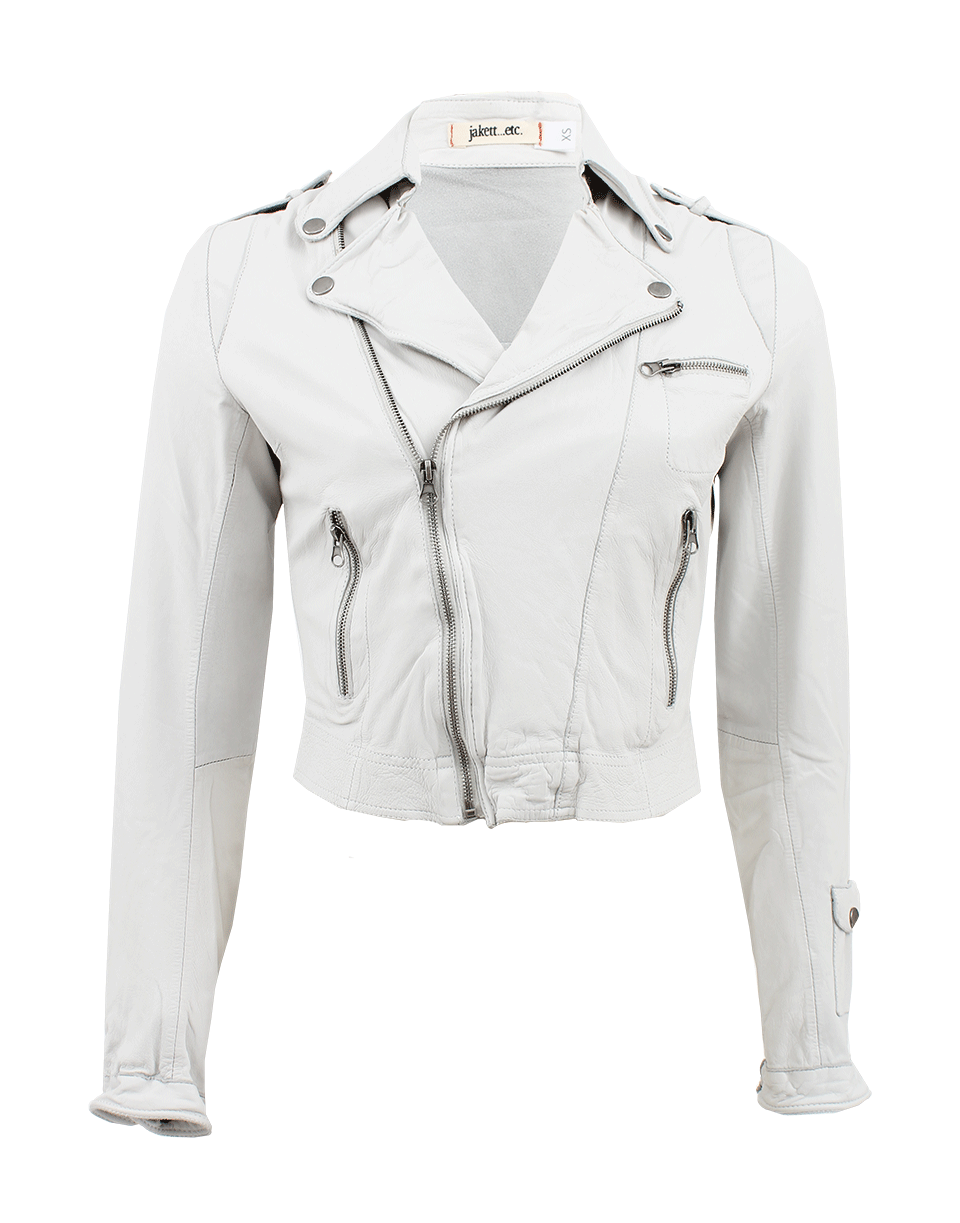 JAKETT-Josey Crop Leather Biker Jacket-