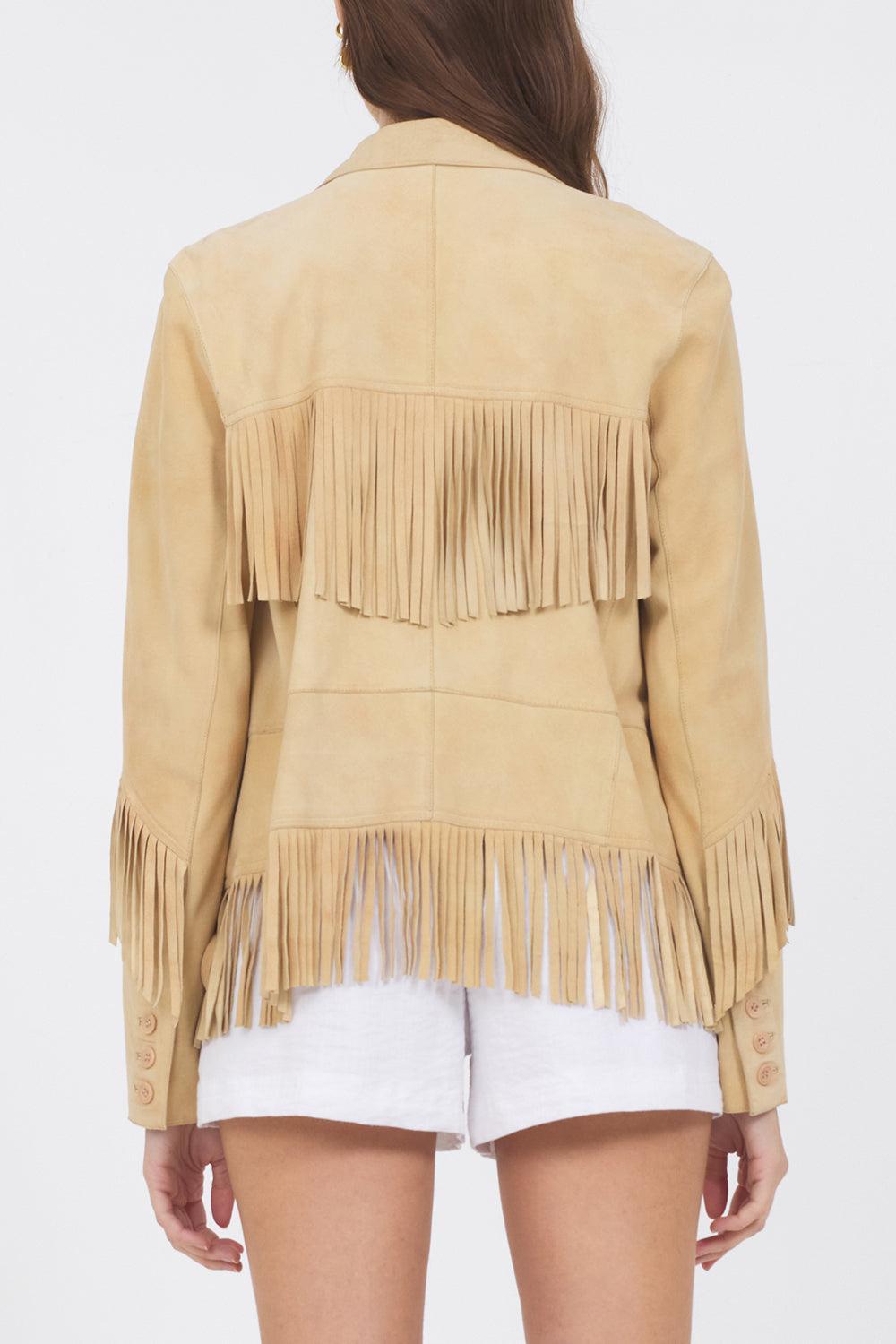 Annie Fringed Jacket-CHAMOIS-S-CLOTHINGJACKETLEATHER-JAKETT