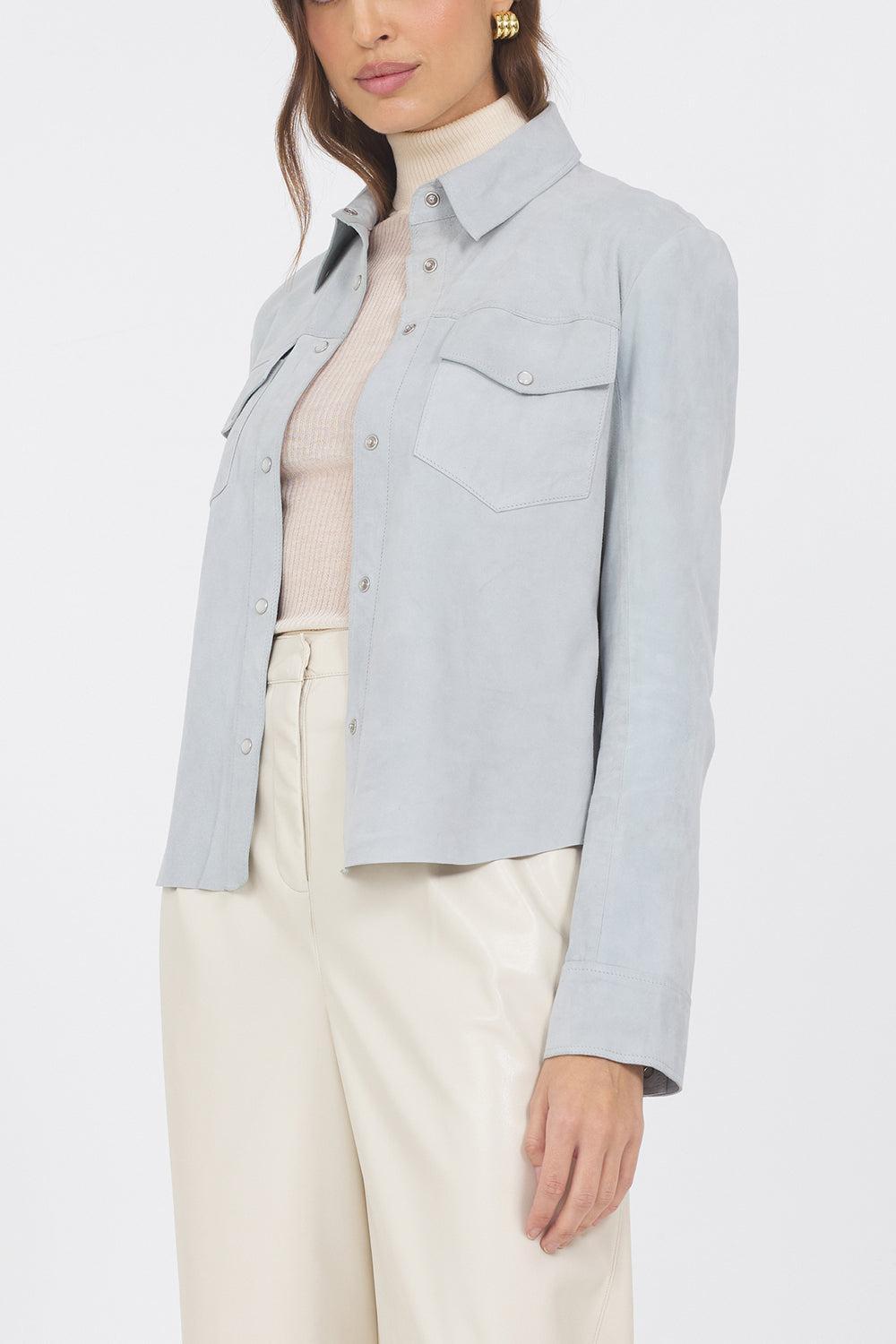 Rowan Jacket - Sky-SKY-XS-CLOTHINGJACKETLEATHER-JAKETT