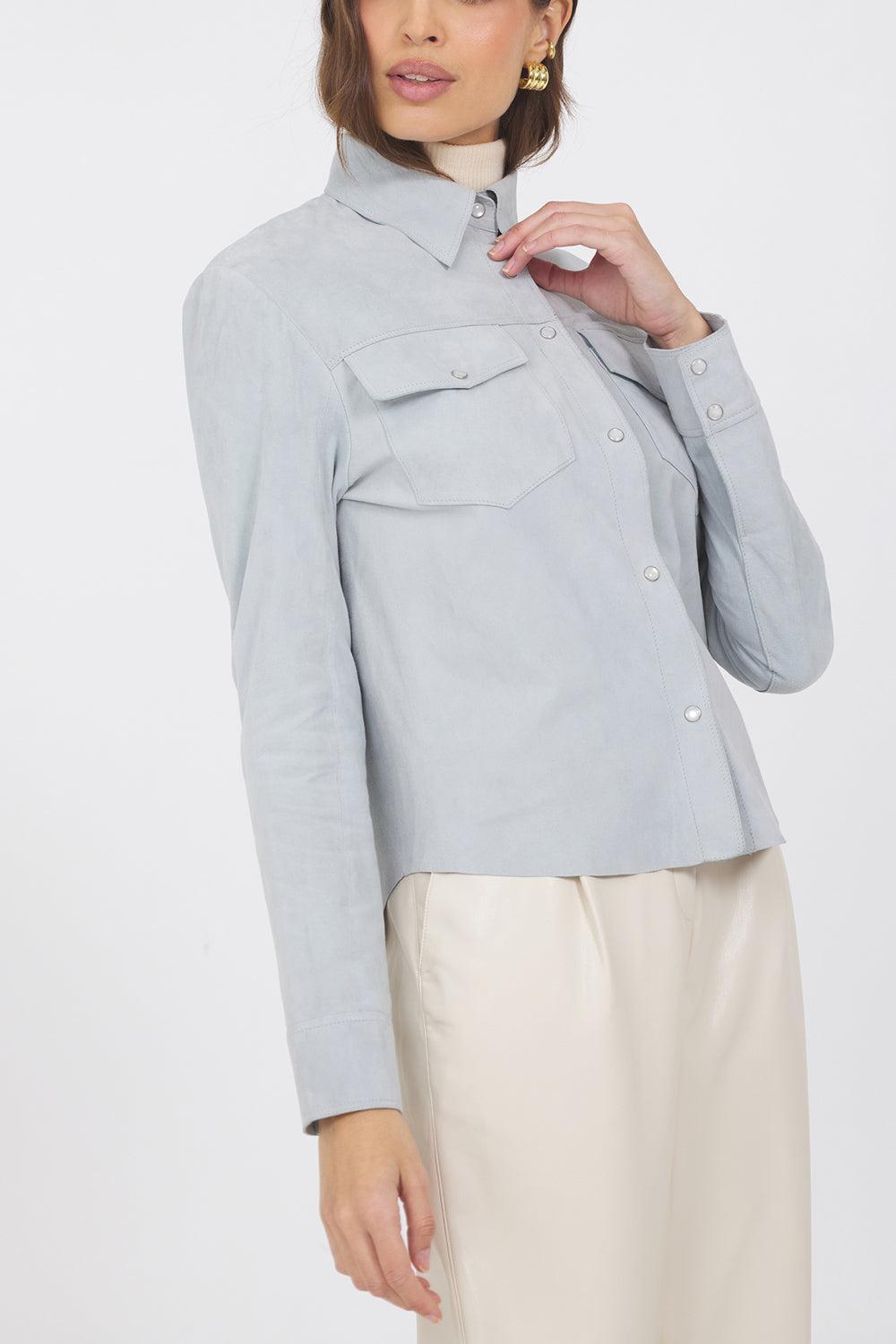 Rowan Jacket - Sky-SKY-XS-CLOTHINGJACKETLEATHER-JAKETT