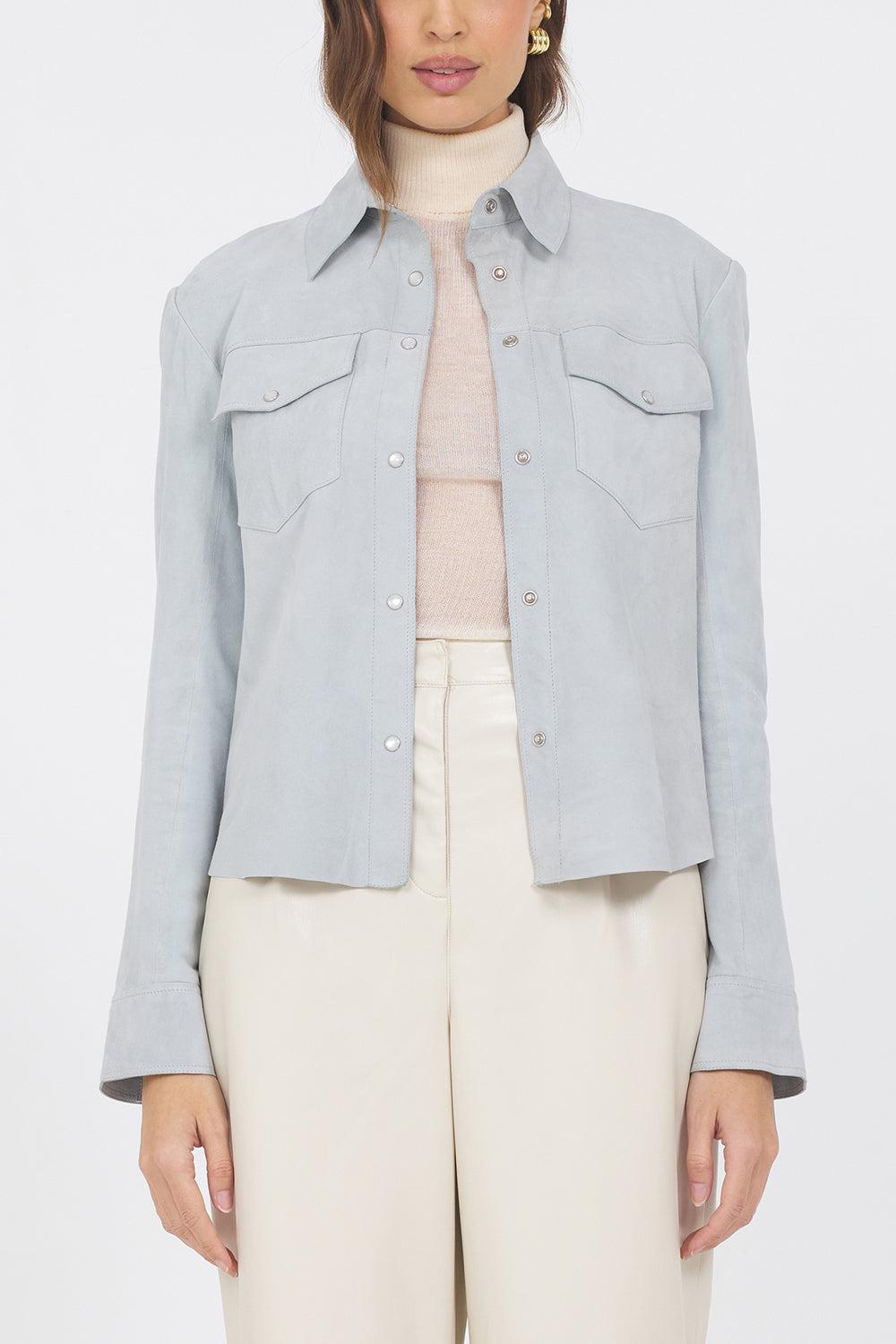 Rowan Jacket - Sky-SKY-XS-CLOTHINGJACKETLEATHER-JAKETT