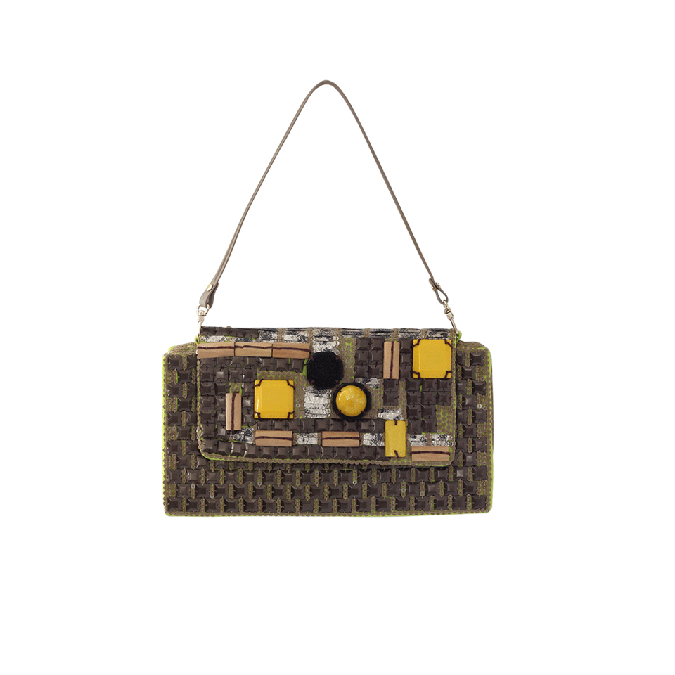 JAMIN PUECH-Tsuga Embroidered Bag-CAMEL
