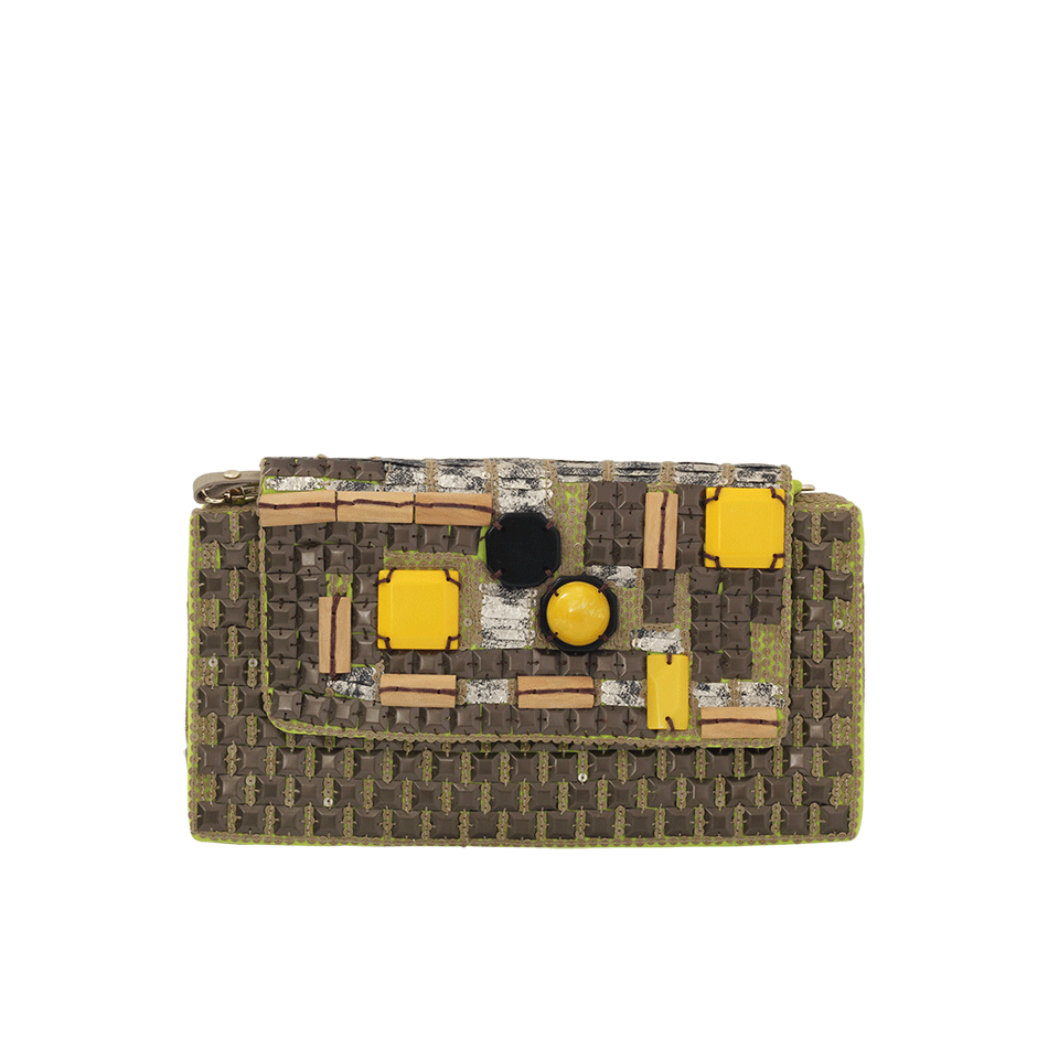 JAMIN PUECH-Tsuga Embroidered Bag-CAMEL