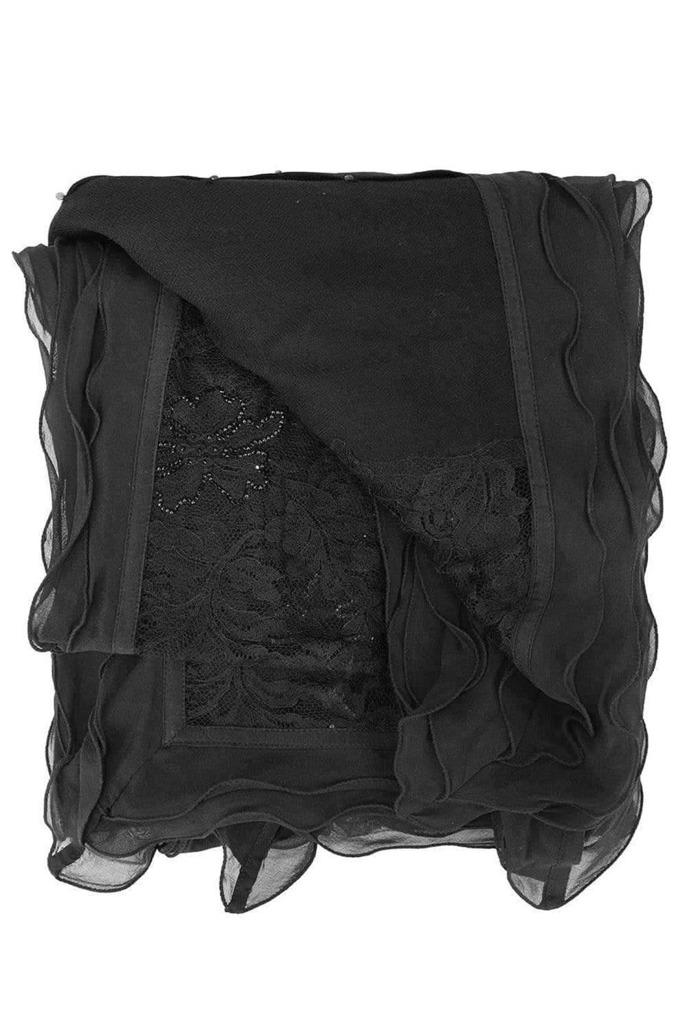 JANAVI INDIA-Rushing Grace Scarf-BLACK