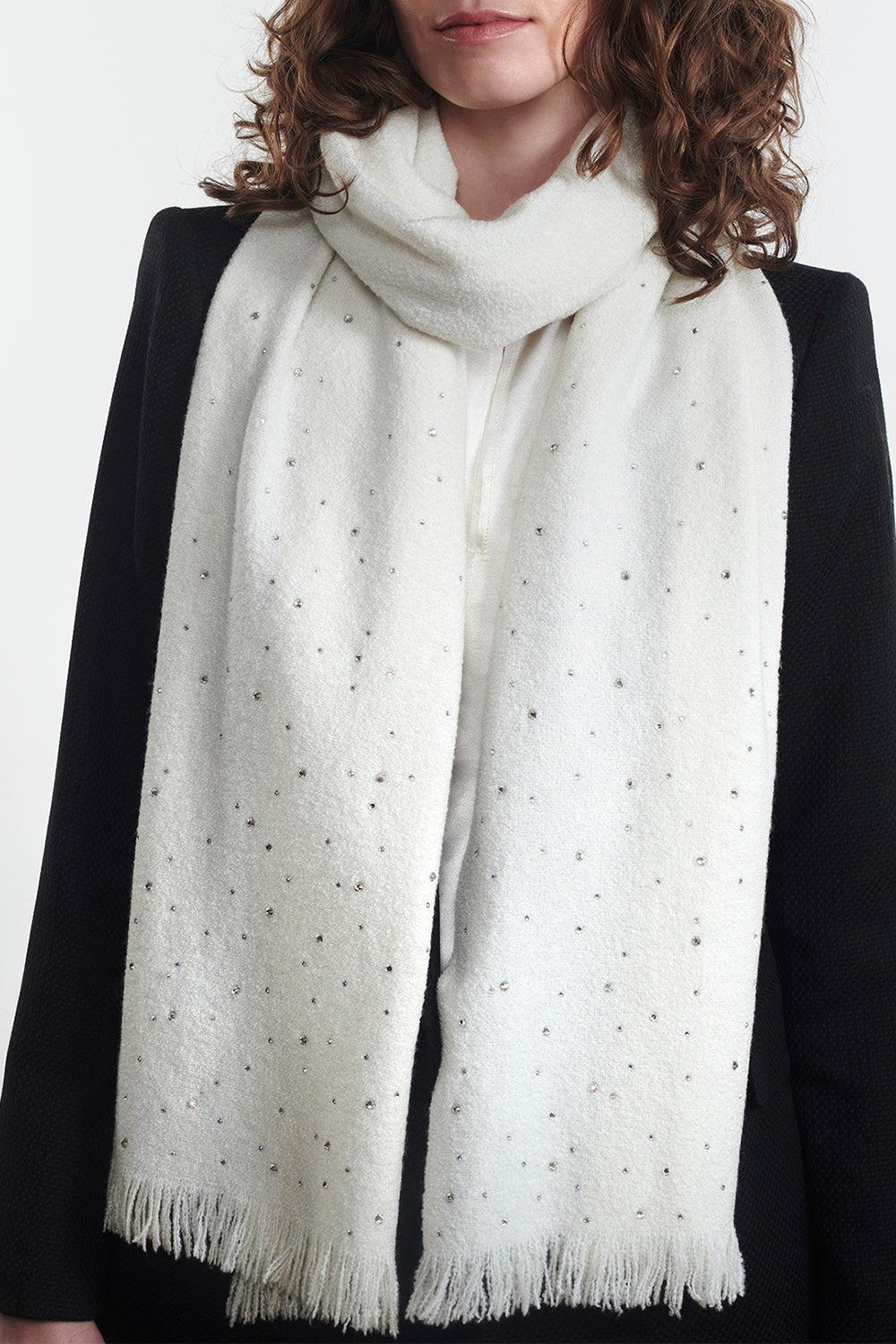 JANE CARR-The Krug Scarf - Blanc De Blanc-BLANC DE BLANC