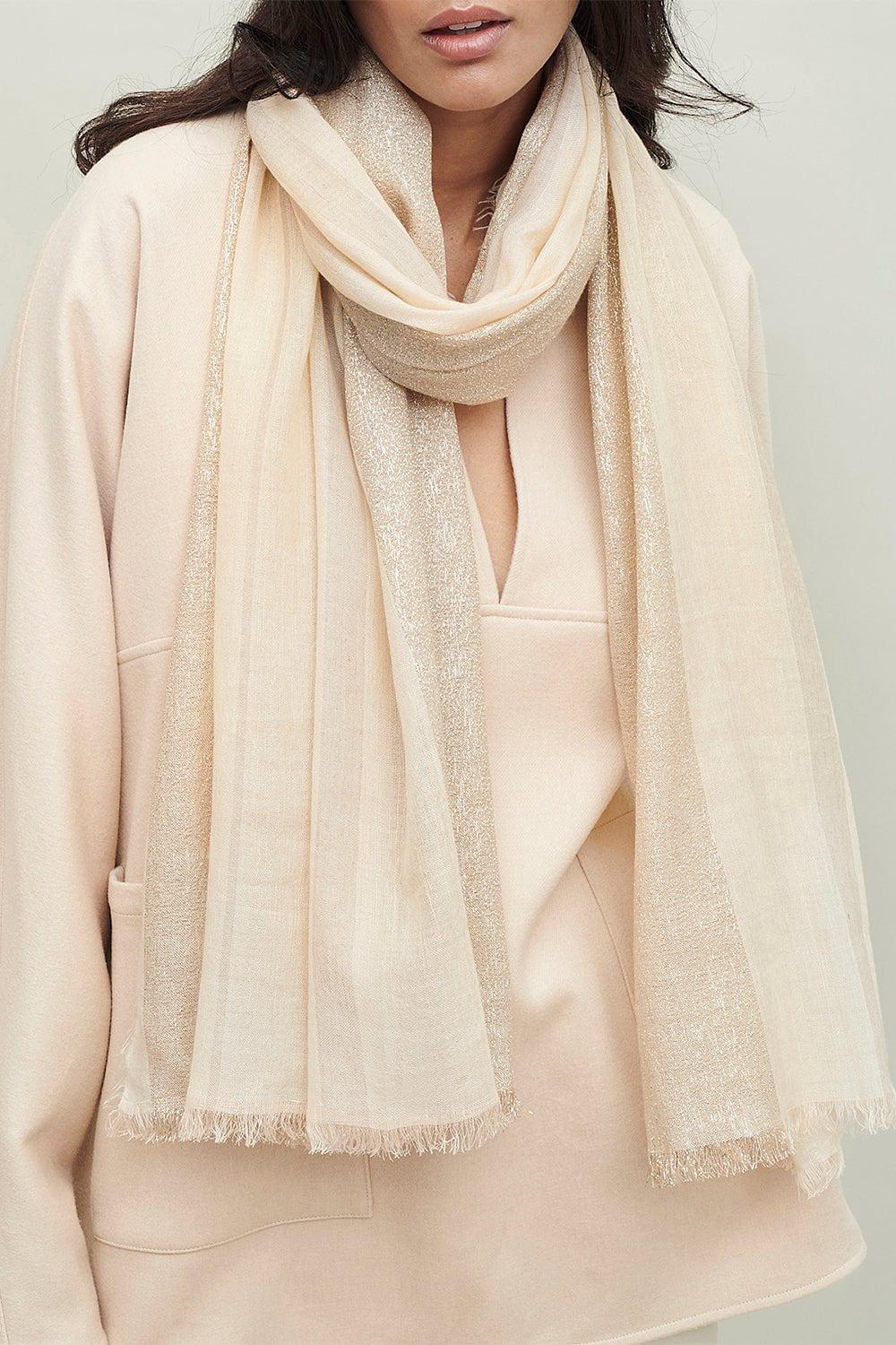 JANE CARR-The Solitaire Scarf - Flint-FLINT