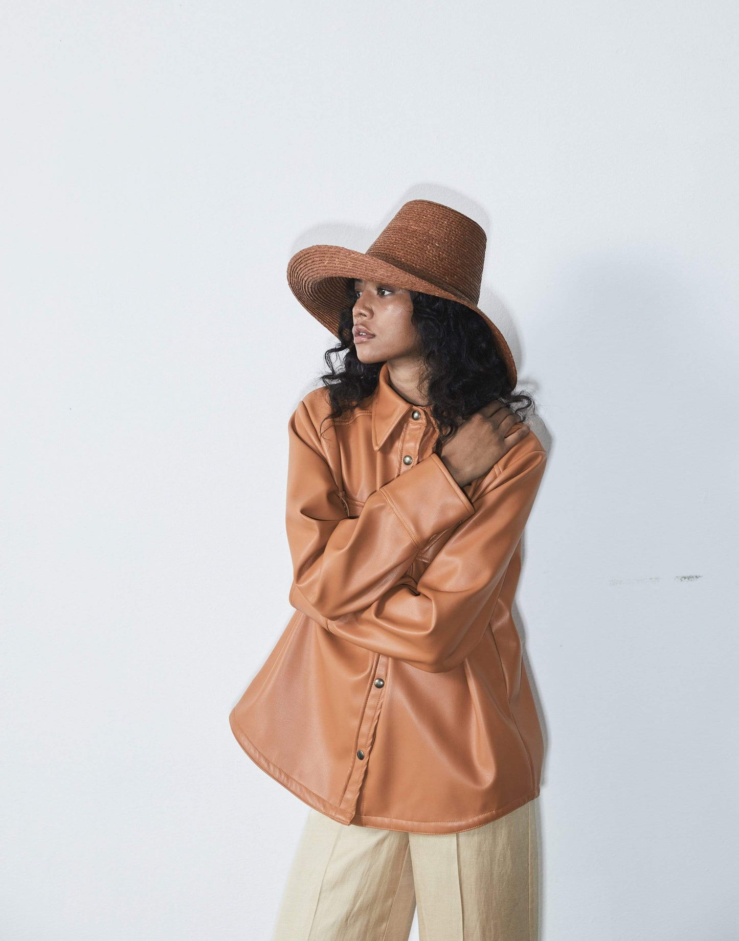 JANESSA LEONE-Chesnut Janine Bucket Hat-