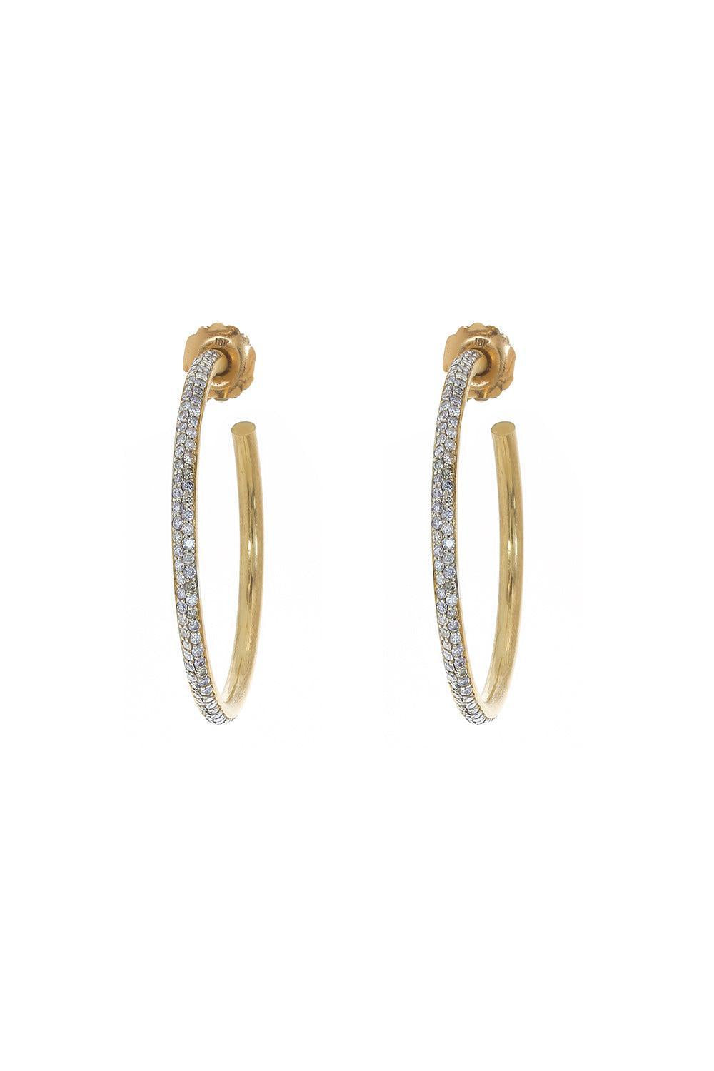 Diamond Hoop Earrings-YELLOW GOLD-JEWELRYFINE JEWELEARRING-JARED LEHR