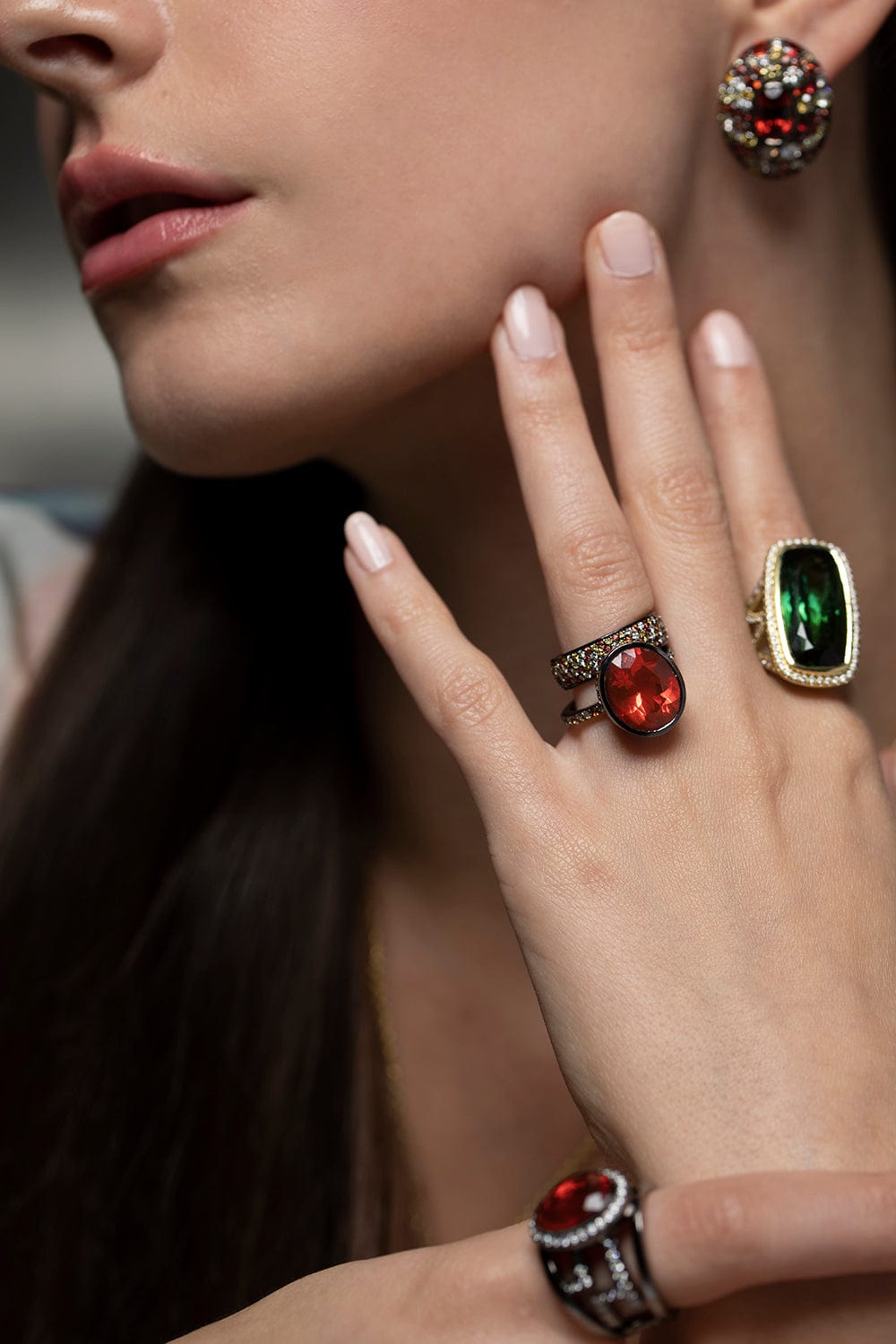 JARED LEHR-Fire Opal Ring-BLACK GOLD