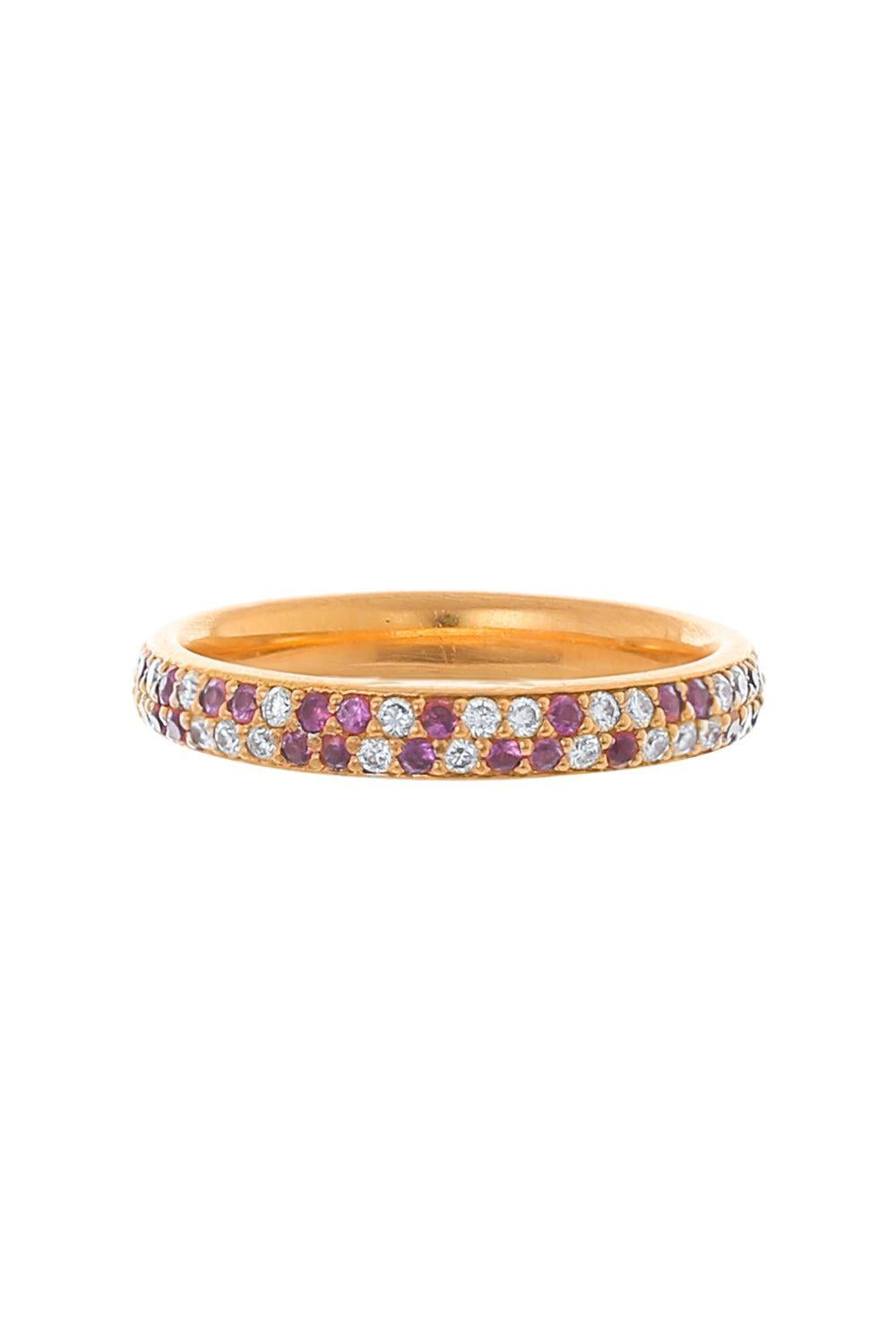 Pink Sapphire Diamond Ring-ROSE GOLD-6-JEWELRYFINE JEWELRING-JARED LEHR