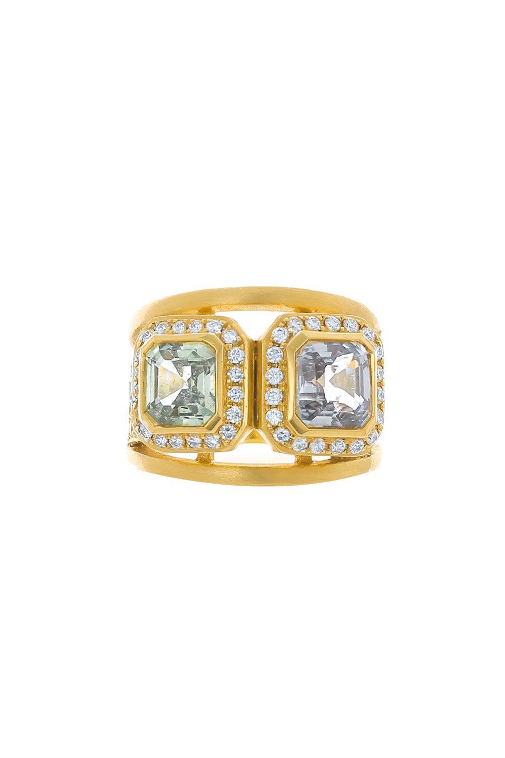 Sapphire Diamond Ring-YELLOW GOLD-7-JEWELRYFINE JEWELRING-JARED LEHR