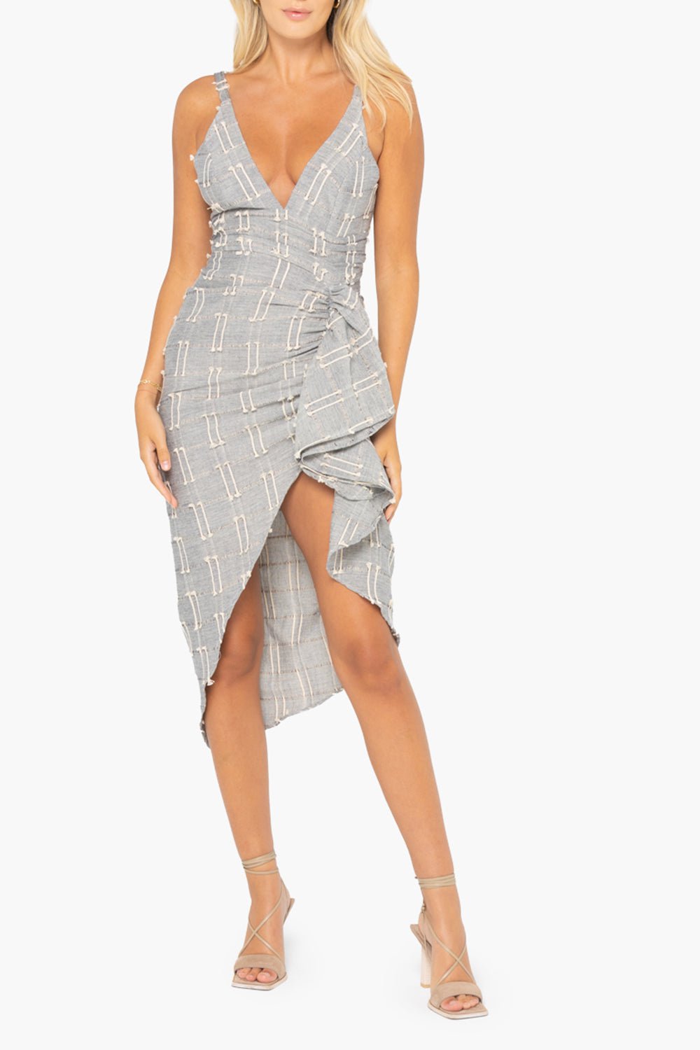 JBQ-Sasha Dress - Black Oatmeal-
