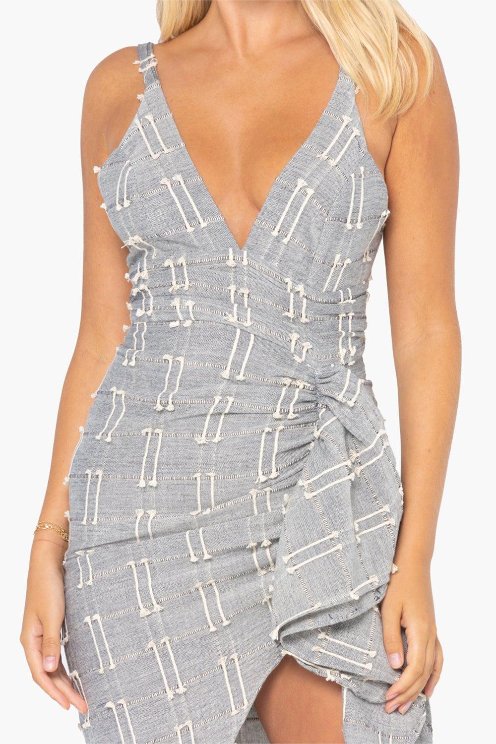 JBQ-Sasha Dress - Black Oatmeal-