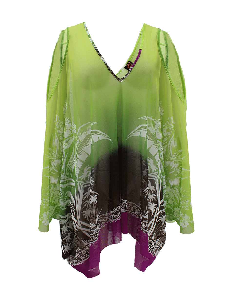 JEAN PAUL GAULTIER SOLIEL-Tropical Print Caftan-