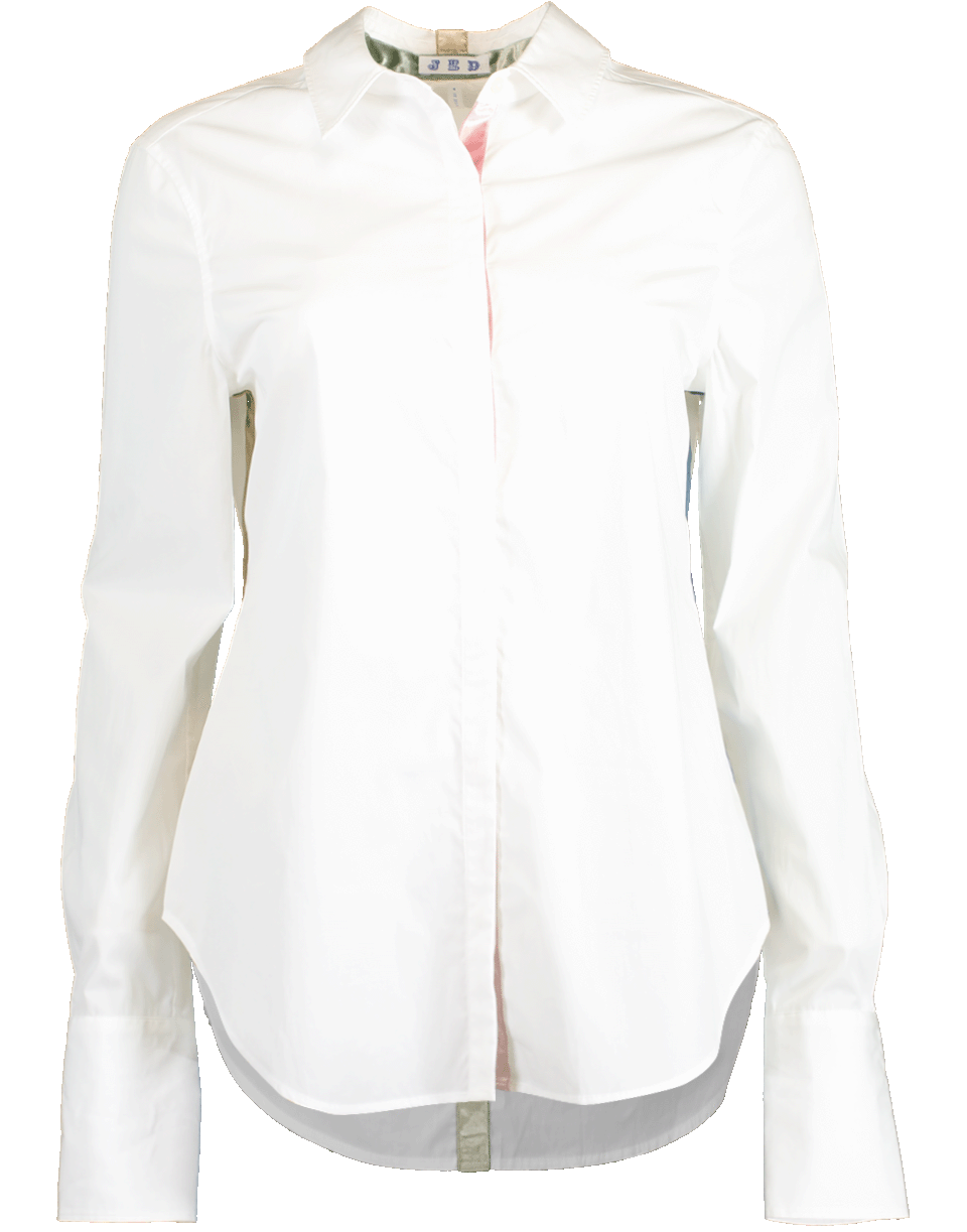 JED-Frangipane Shirt with Velvet-