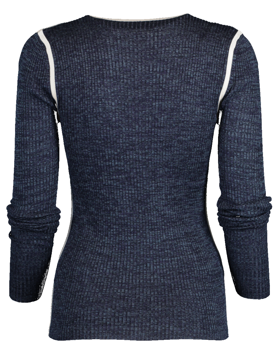 JED-Skinny Rib Knit Top-