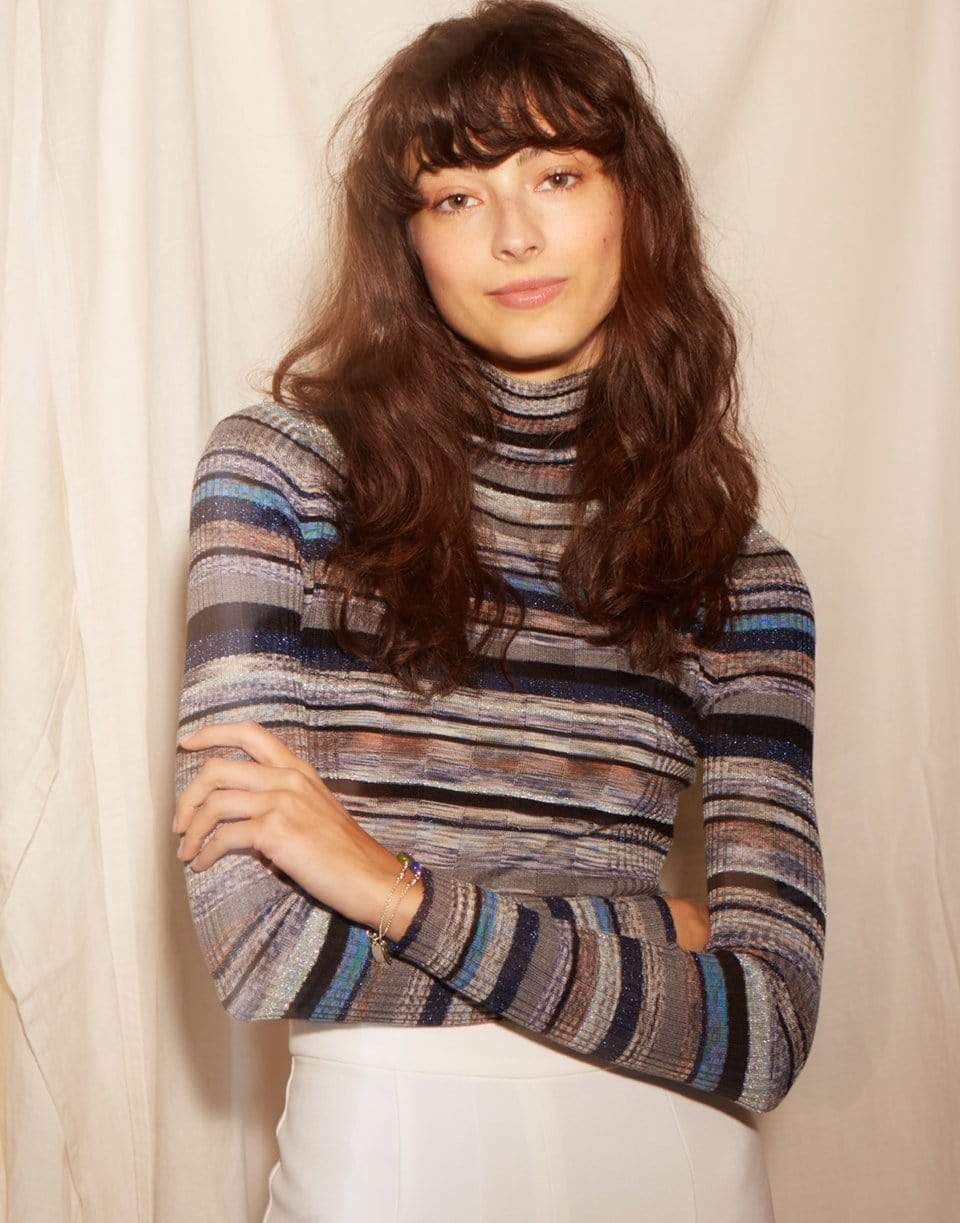 JED-Eden Woodland Stripe Turtleneck-