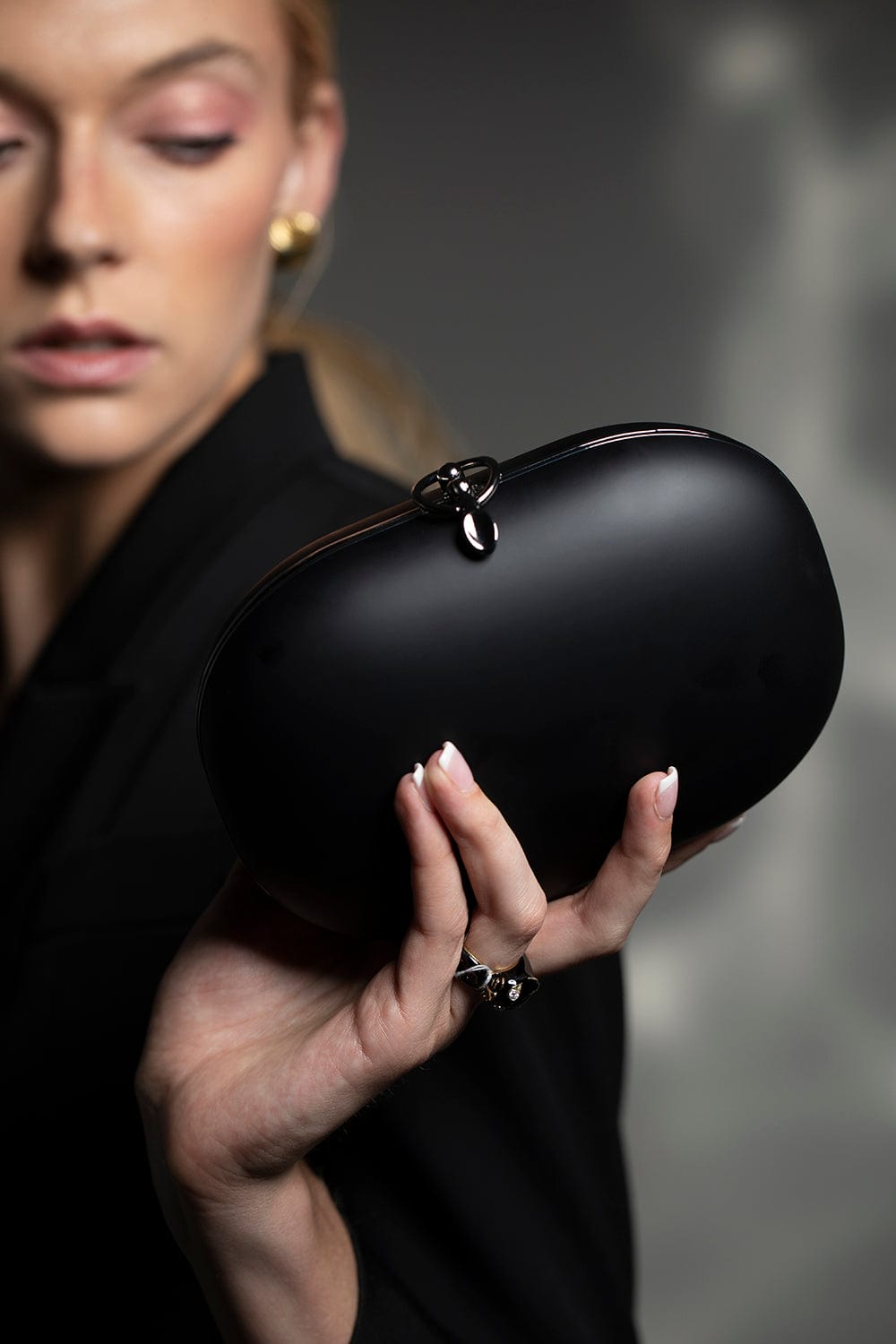 JEFFREY LEVINSON-Elina Clutch - Blackstone-BLKSTONE