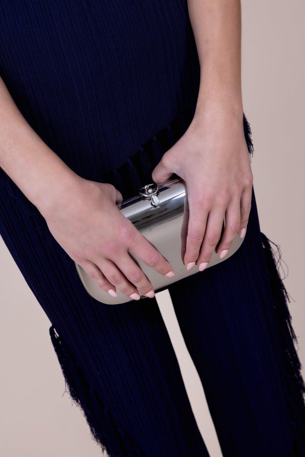 JEFFREY LEVINSON-Elina Plus Clutch - Chrome-CHROME