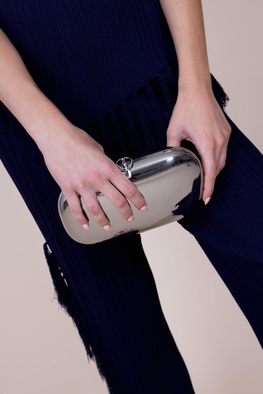 JEFFREY LEVINSON-Elina Plus Clutch - Chrome-CHROME