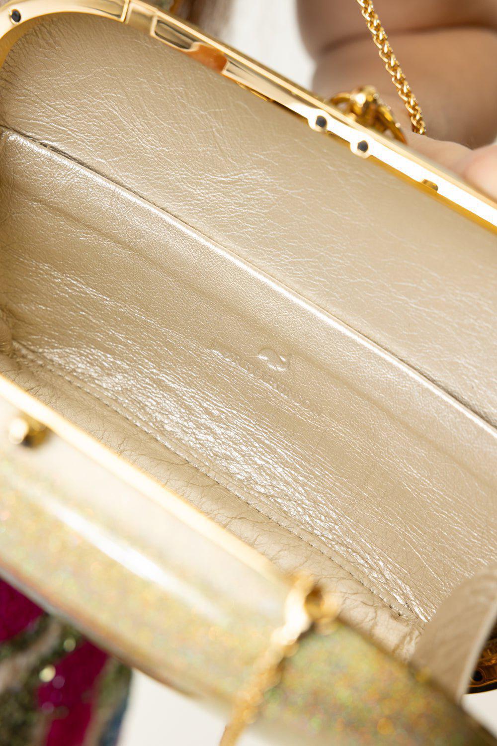 JEFFREY LEVINSON-Elina Plus Clutch - Gold Rainbow-GDRNBWST