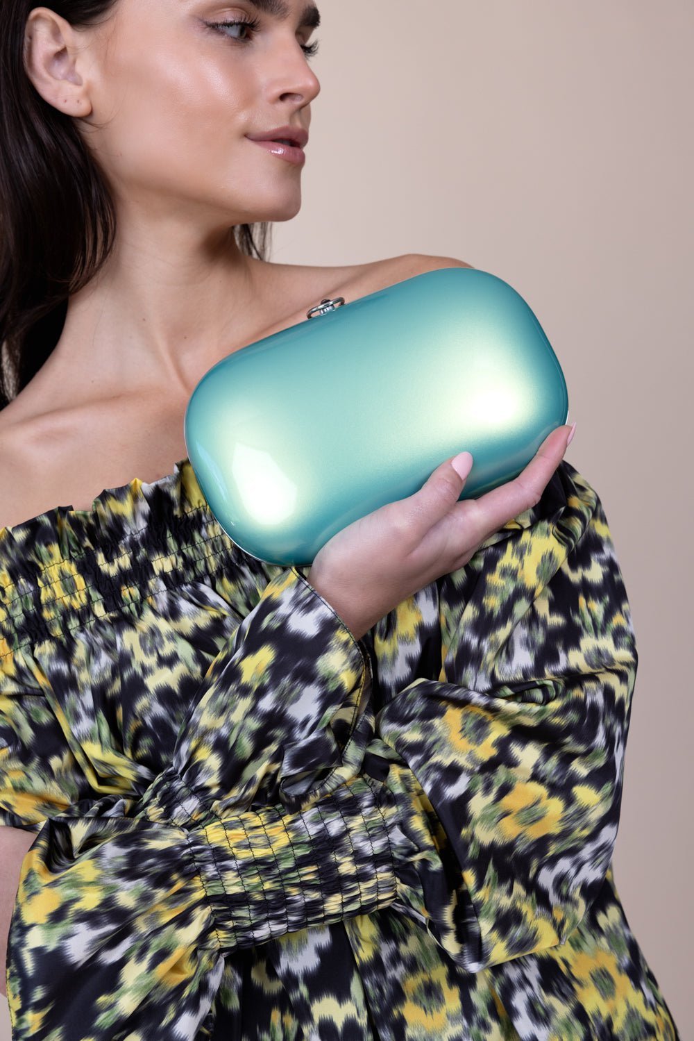 JEFFREY LEVINSON-Elina Plus Clutch - Iced Mint-ICEDMINT