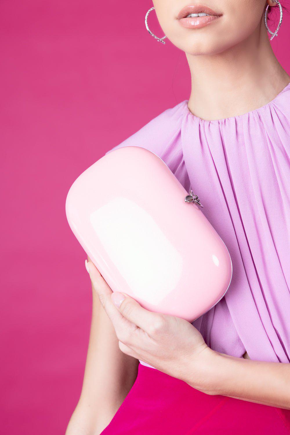JEFFREY LEVINSON-Elina Plus Clutch - Marissa Pink-MRSSAPNK