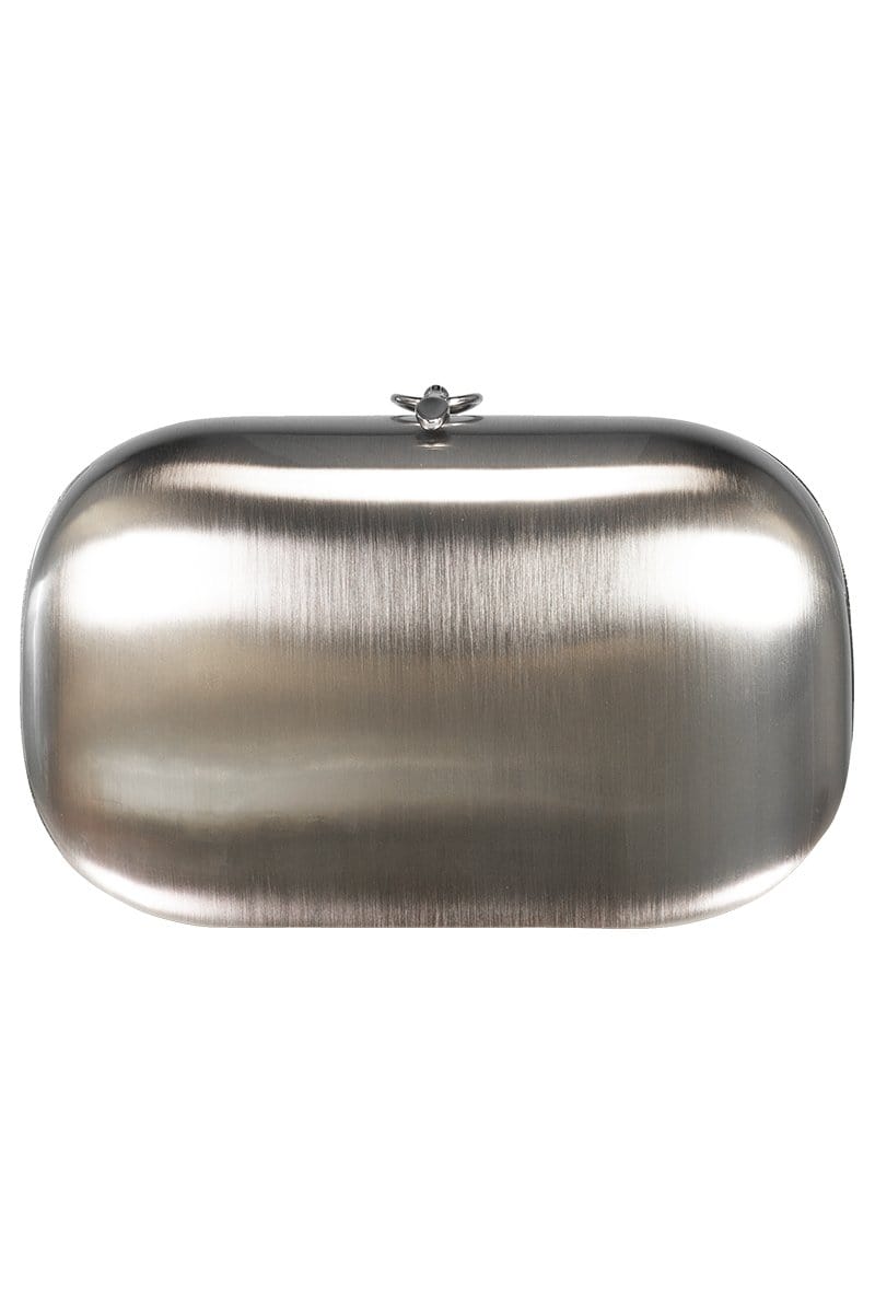 JEFFREY LEVINSON-Elina Plus Satin White Clutch-SATINWHT