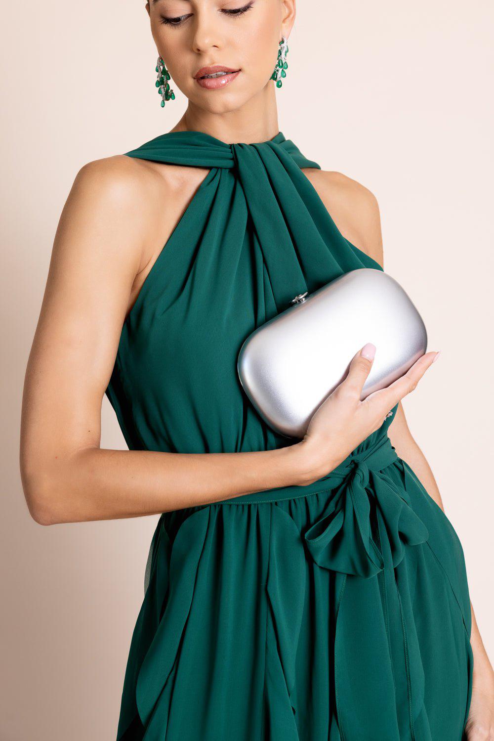 JEFFREY LEVINSON-Elina Plus Clutch - White Gold-WHT/GOLD