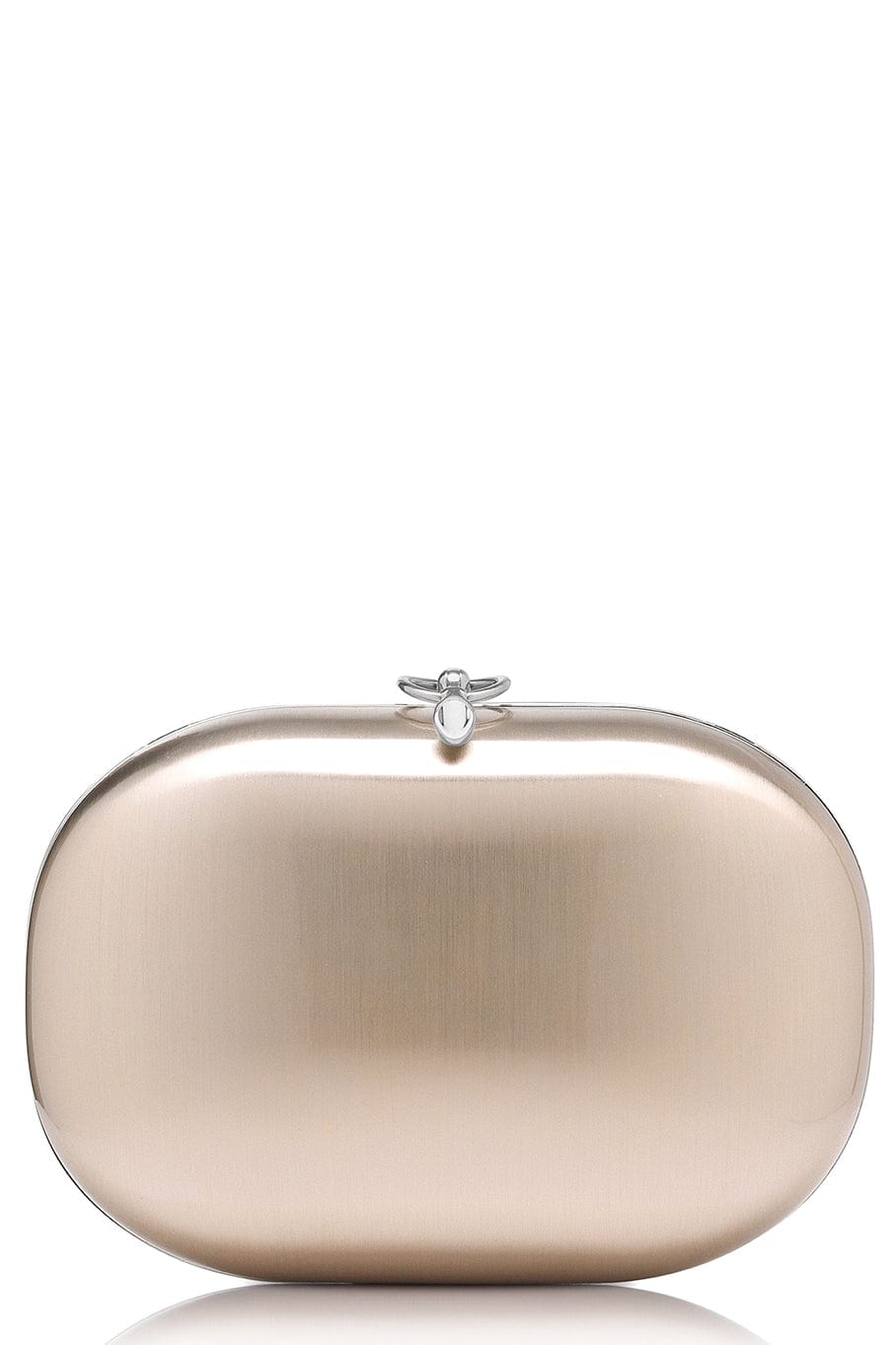 JEFFREY LEVINSON-Elina Clutch Satin White Rose Clutch-WHTROSE