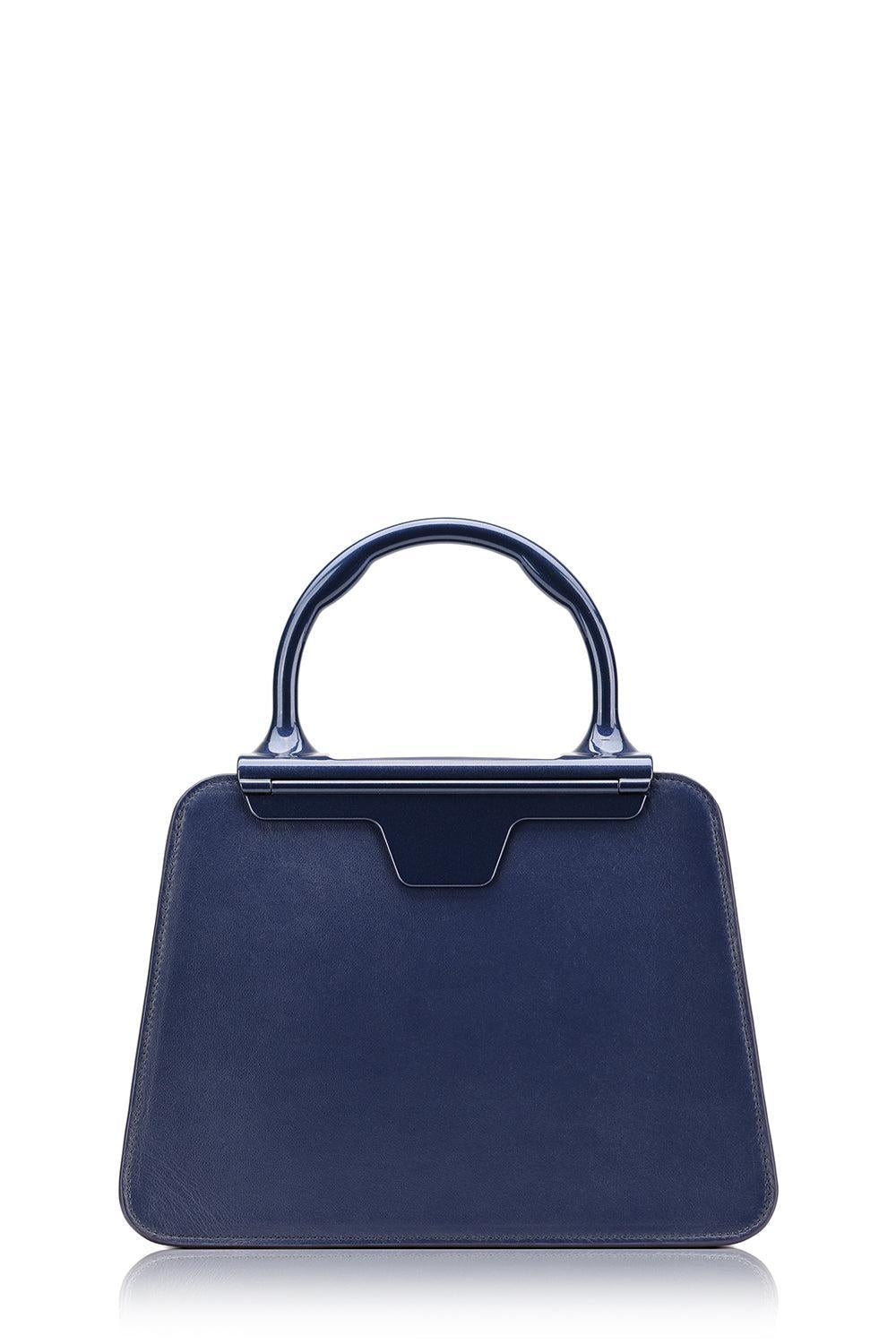 Andie Top Handle - Navy-TRNGNVY-HANDBAGTOP HANDLE-JEFFREY LEVINSON