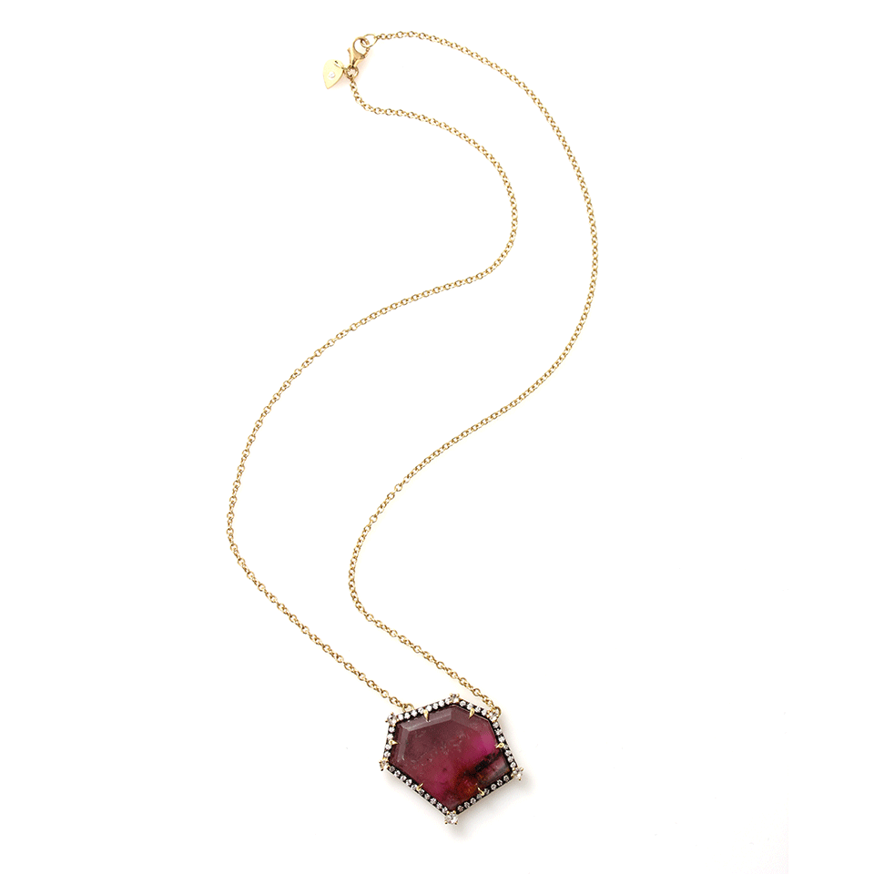 JEMMA WYNNE-Tourmaline Pendant Necklace-YELLOW GOLD
