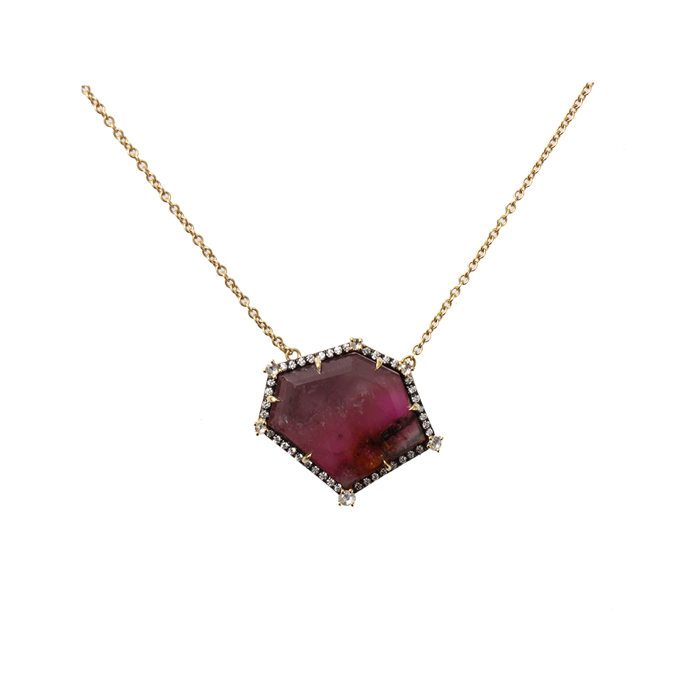 JEMMA WYNNE-Tourmaline Pendant Necklace-YELLOW GOLD