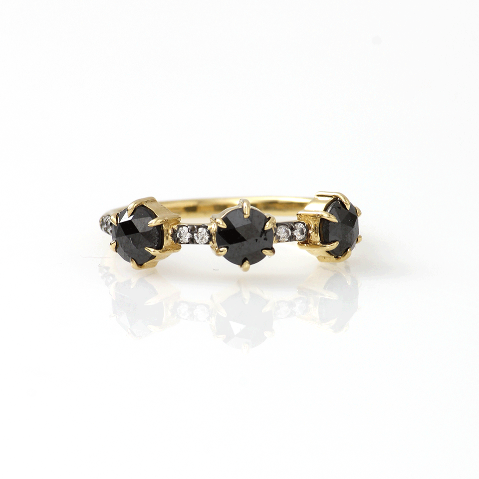 JEMMA WYNNE-Diamond Stack Ring-YELLOW GOLD