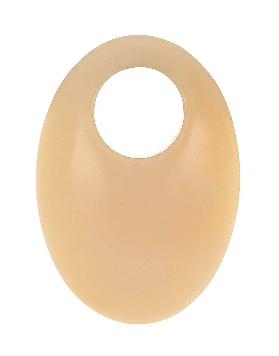 JENNA BLAKE-Cream Stone Hoops-