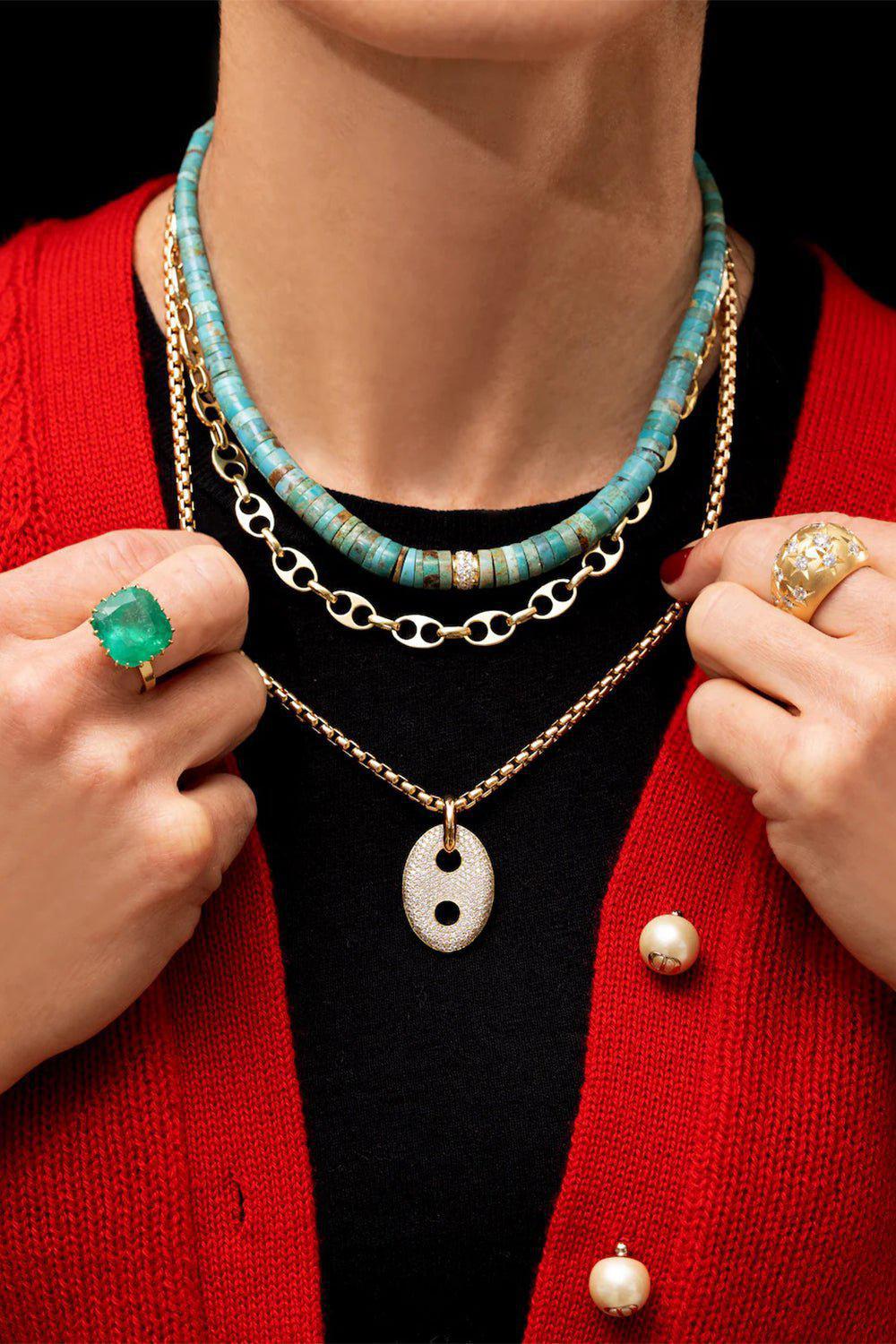 JENNA BLAKE-Mini Heavy Nautical Chain-YELLOW GOLD