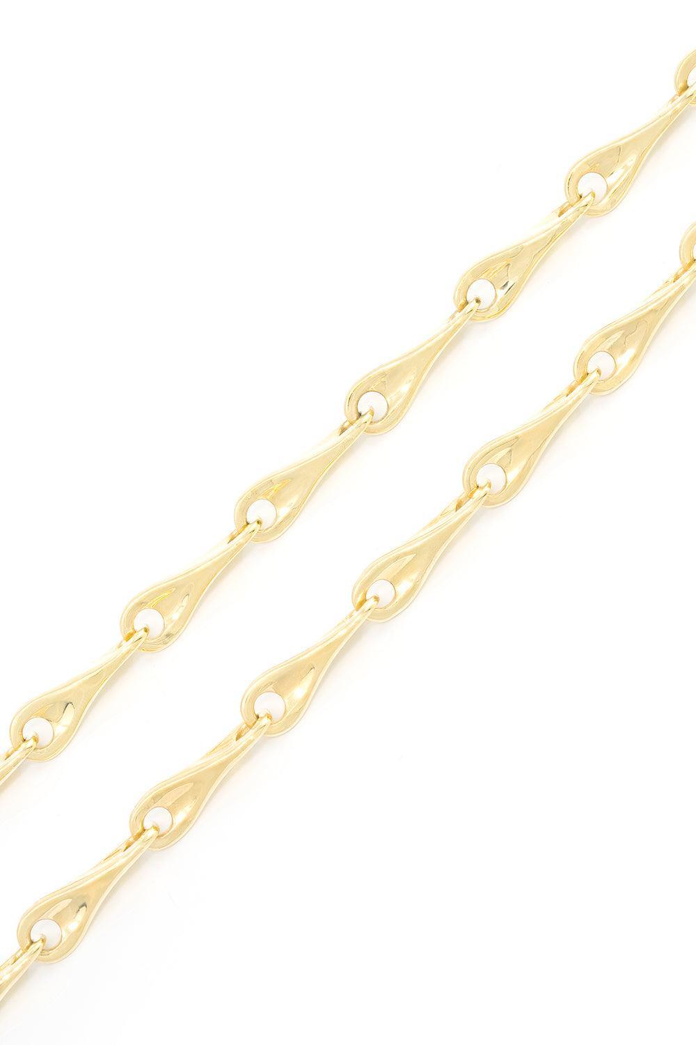 Mini Figure 8 Chain Necklace-YELLOW GOLD-19-JEWELRYFINE JEWELNECKLACE O-JENNA BLAKE