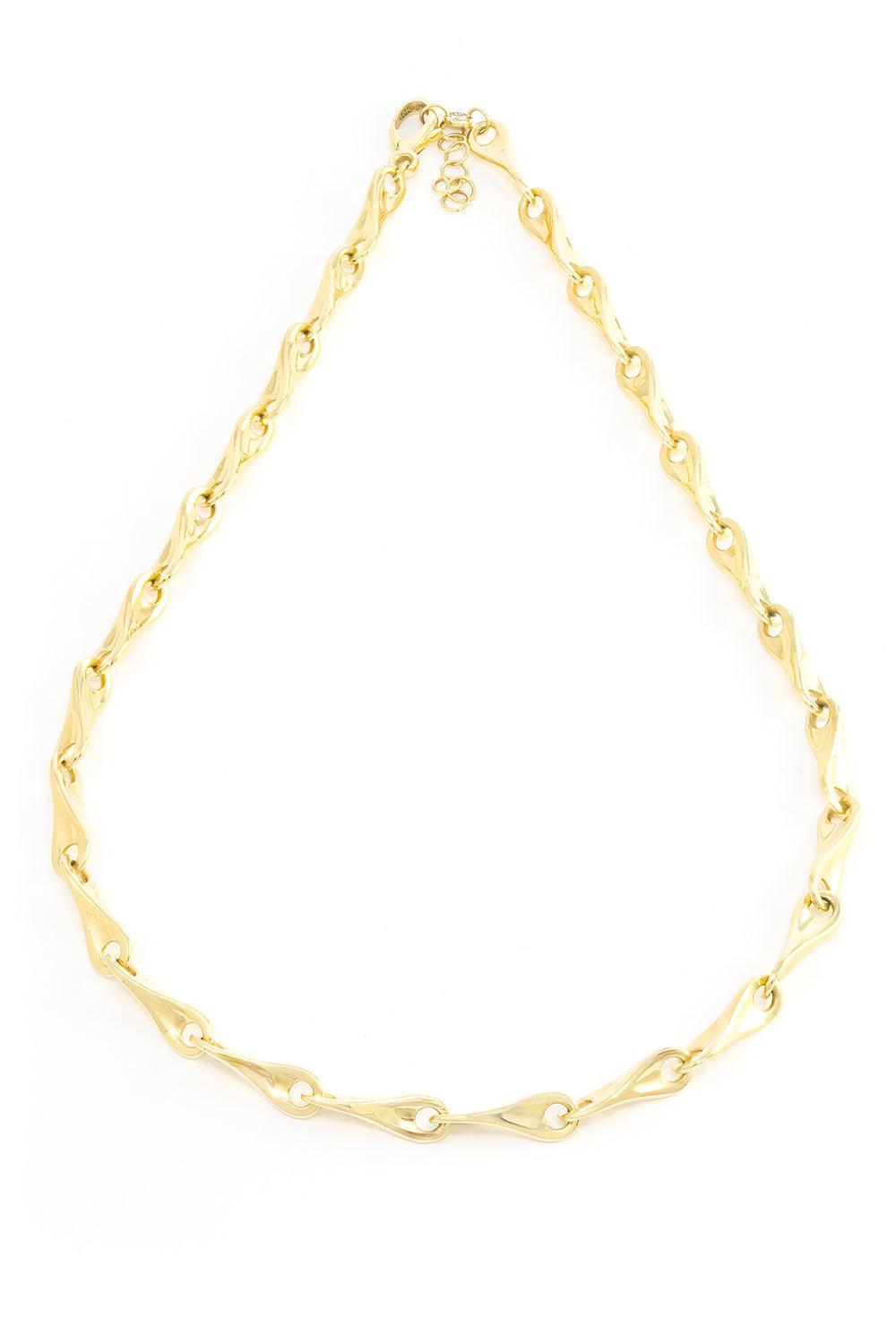 Mini Figure 8 Chain Necklace-YELLOW GOLD-19-JEWELRYFINE JEWELNECKLACE O-JENNA BLAKE
