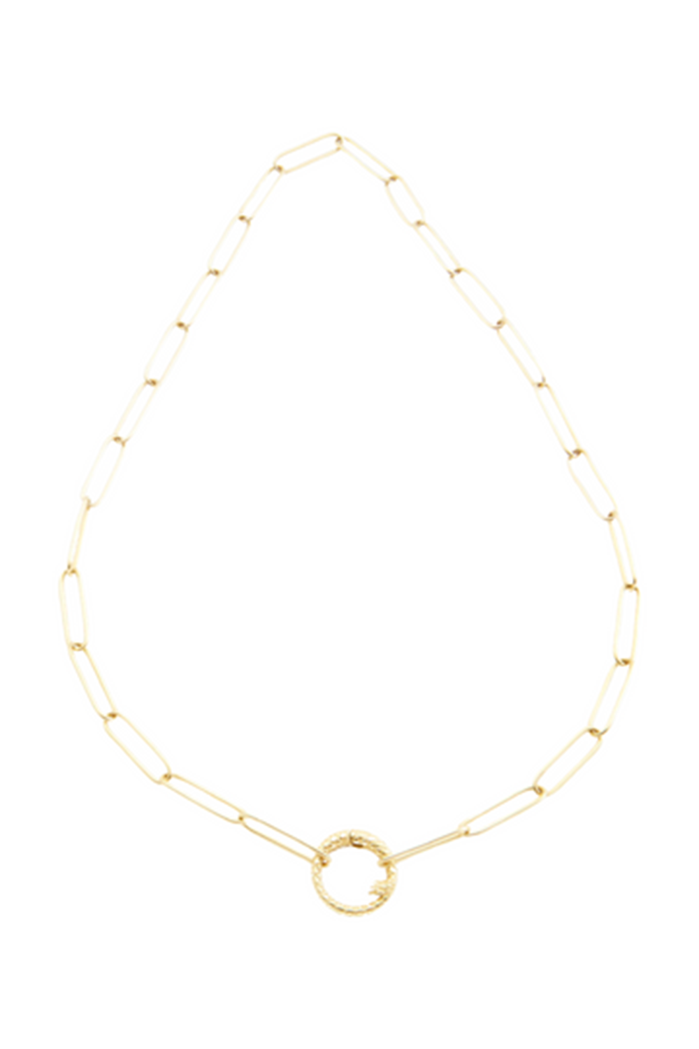 Snake Charm Chain Necklace-YELLOW GOLD-21-JEWELRYFINE JEWELNECKLACE O-JENNA BLAKE