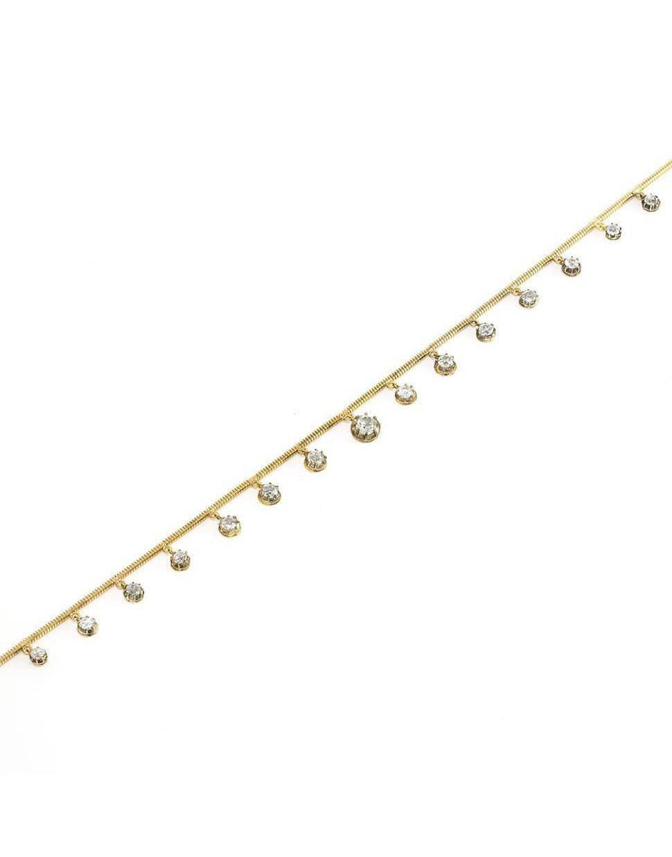 JENNA BLAKE-Diamond Fringe Necklace-YELLOW GOLD