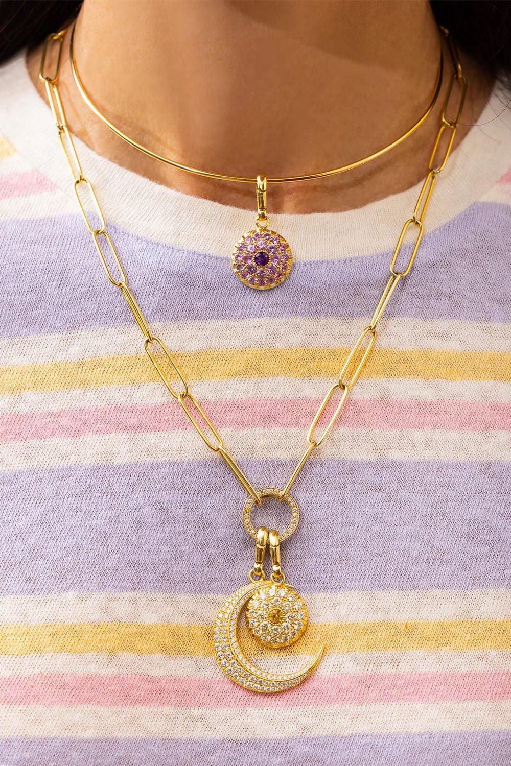 JENNA BLAKE-Mini Charm Chain-YELLOW GOLD