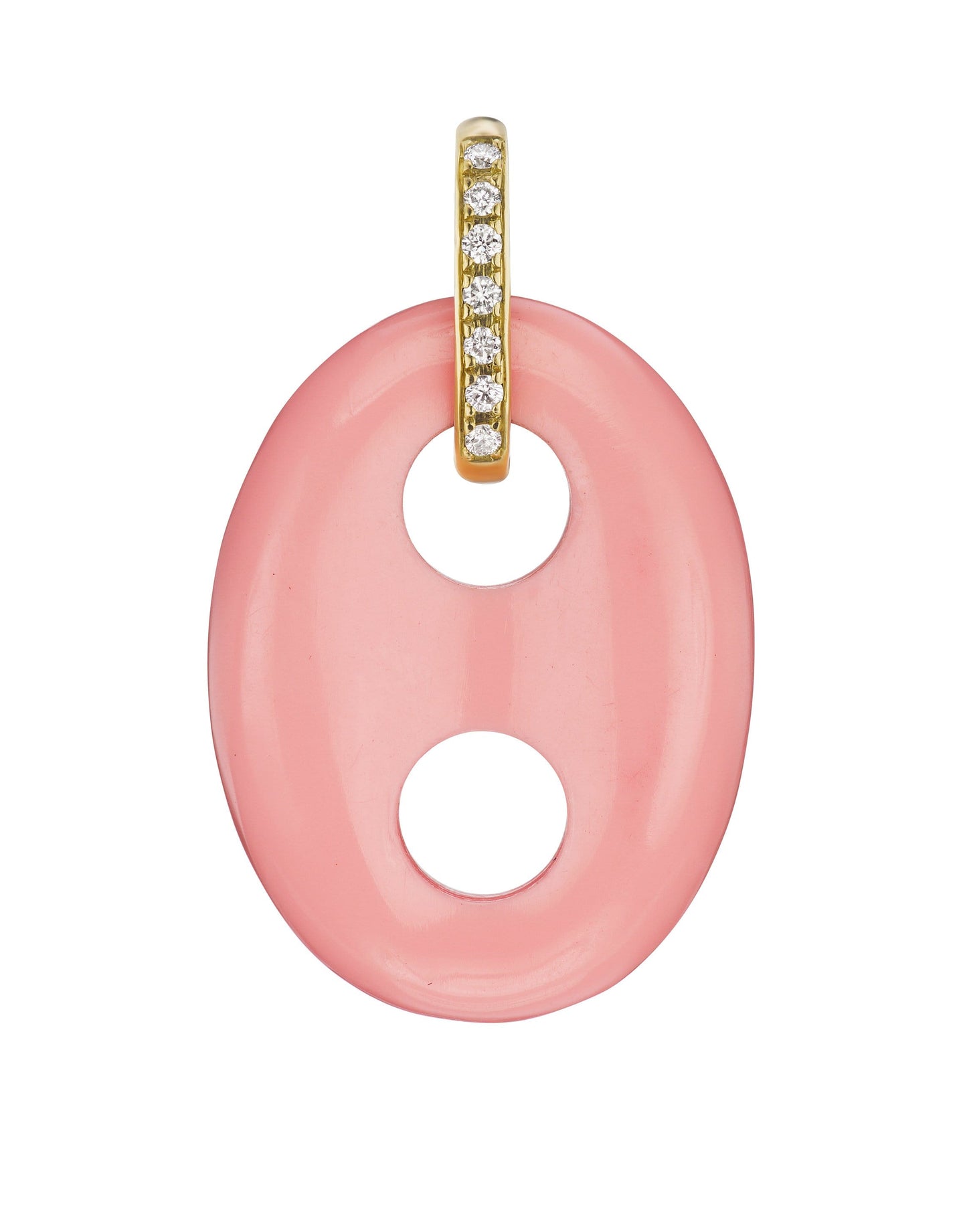 JENNA BLAKE-Coral and Diamond Mariner Charm-YELLOW GOLD