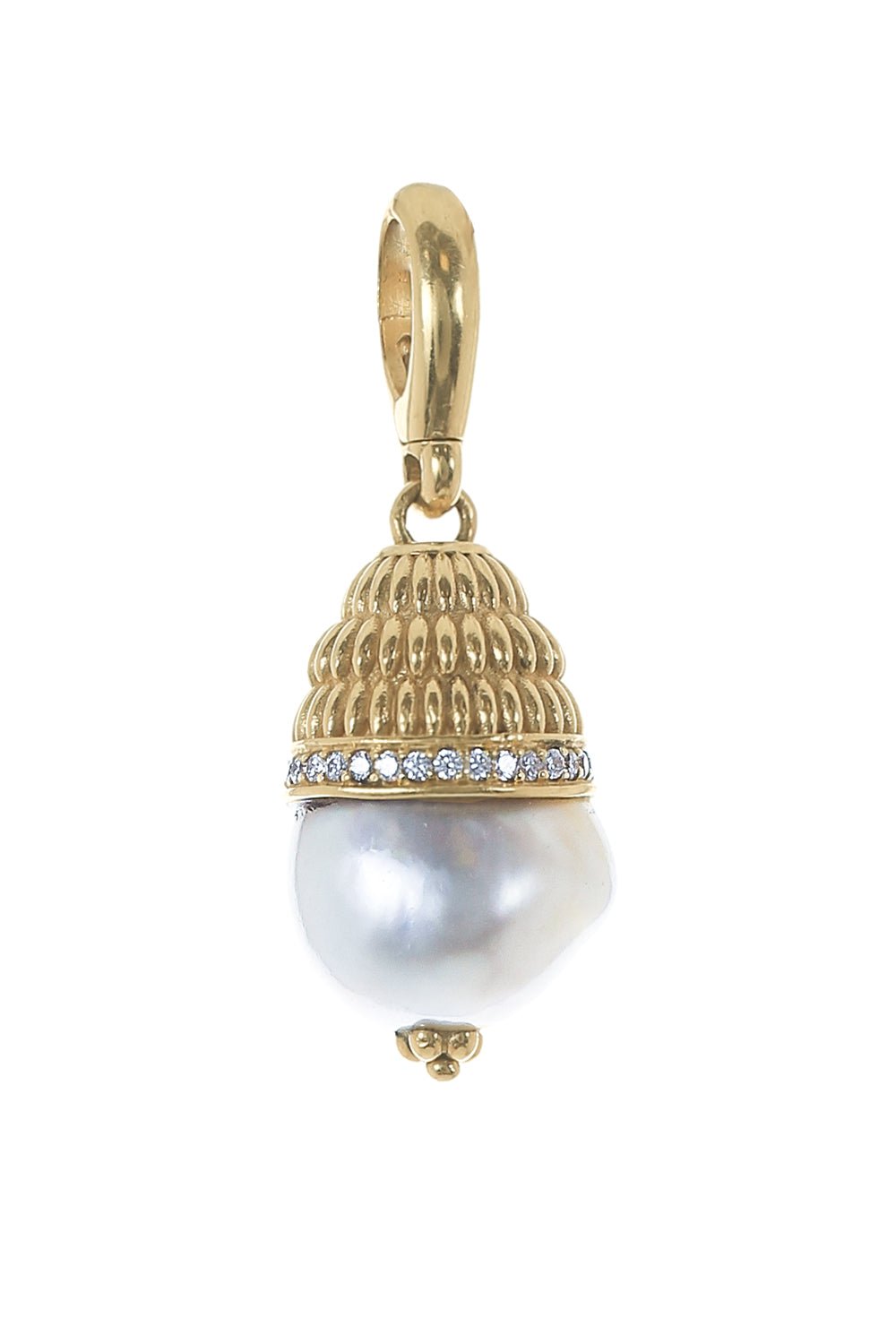 JENNA BLAKE-Acorn Charm-YELLOW GOLD