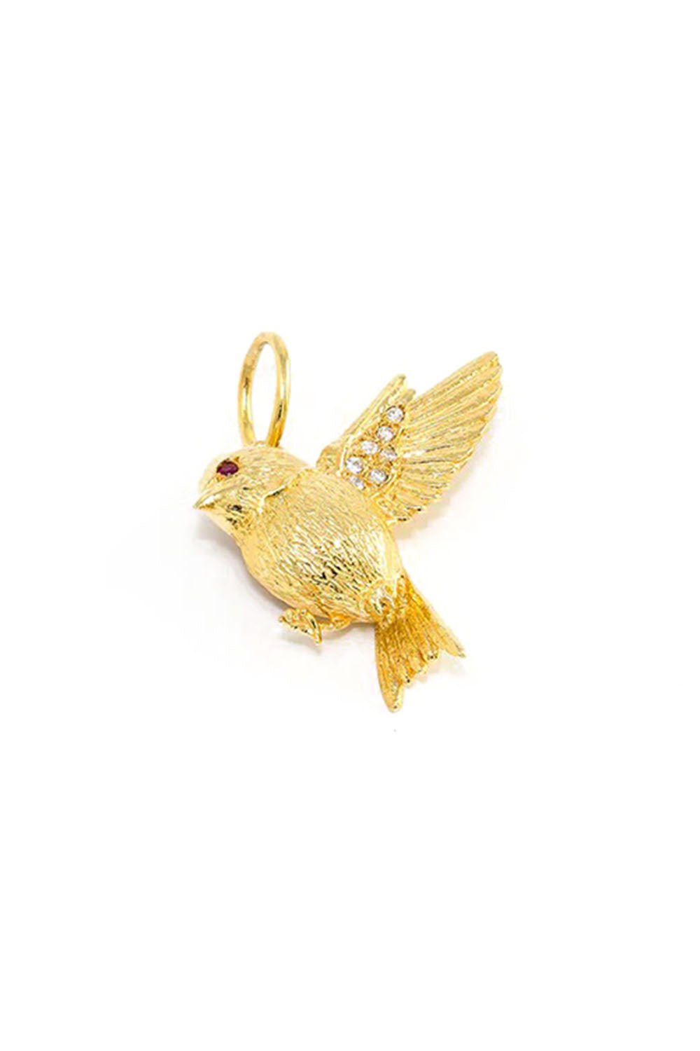 JENNA BLAKE-Swallow Charm-YELLOW GOLD