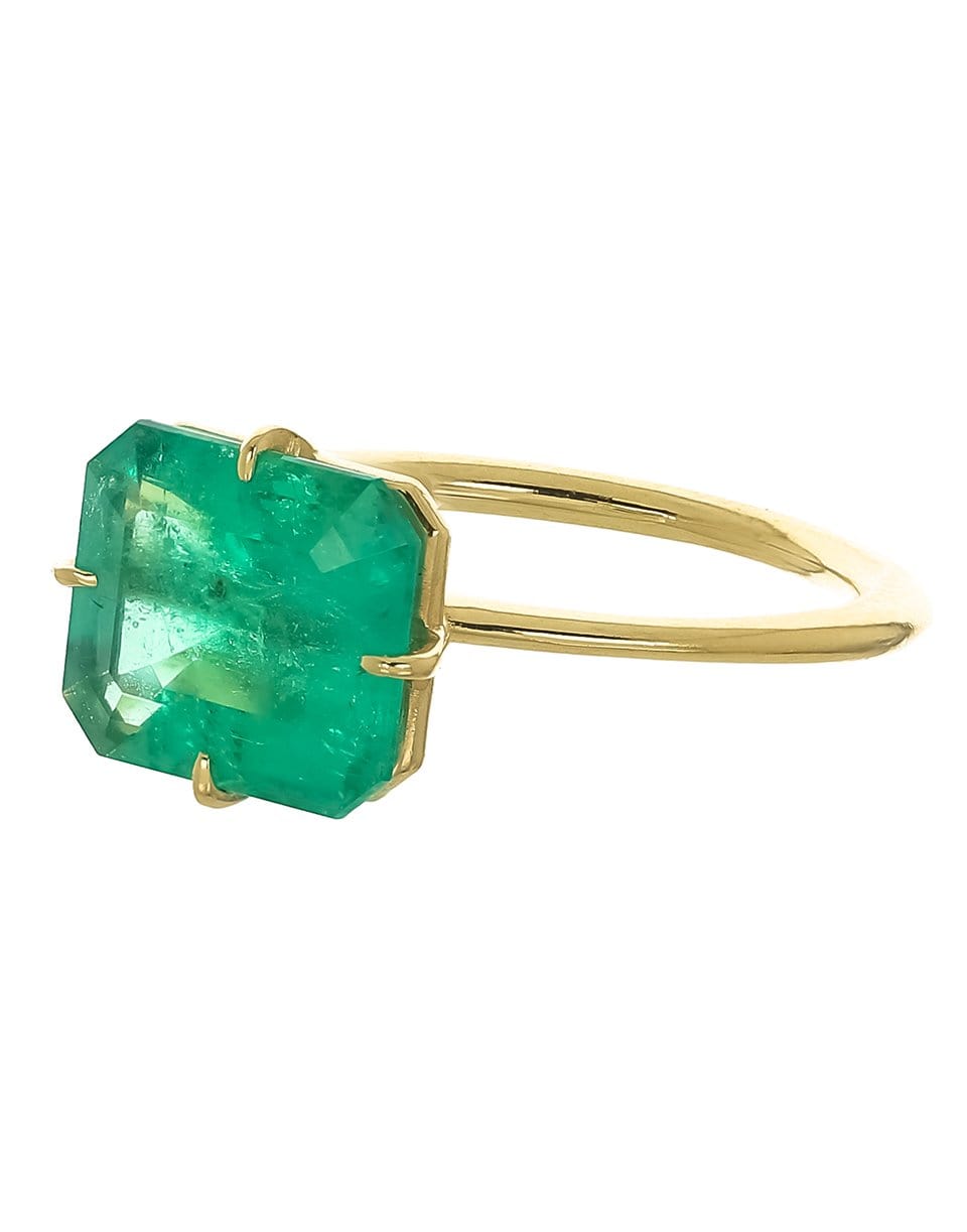 JENNA BLAKE-Emerald Ring-YELLOW GOLD