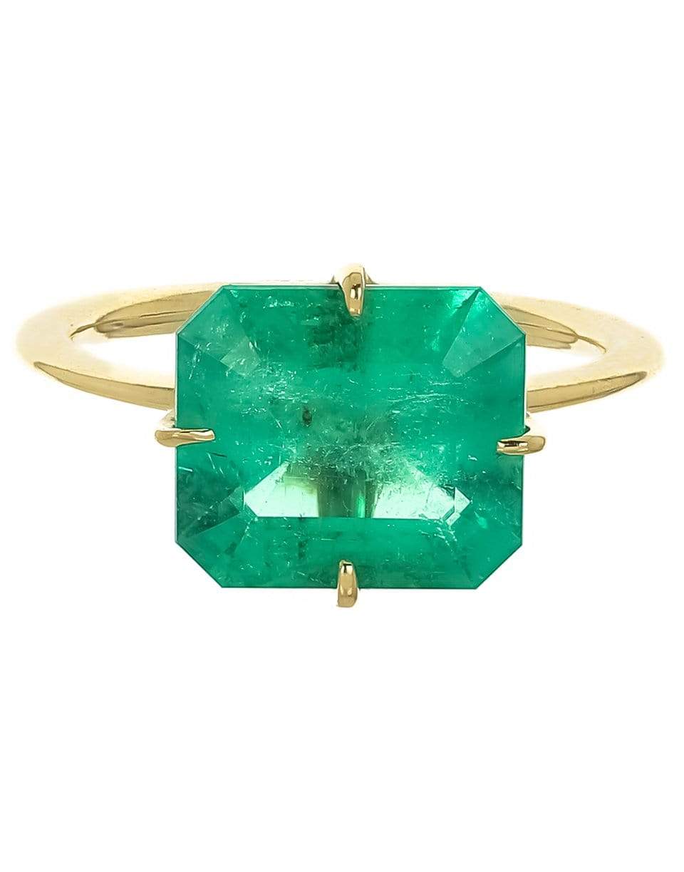 JENNA BLAKE-Emerald Ring-YELLOW GOLD