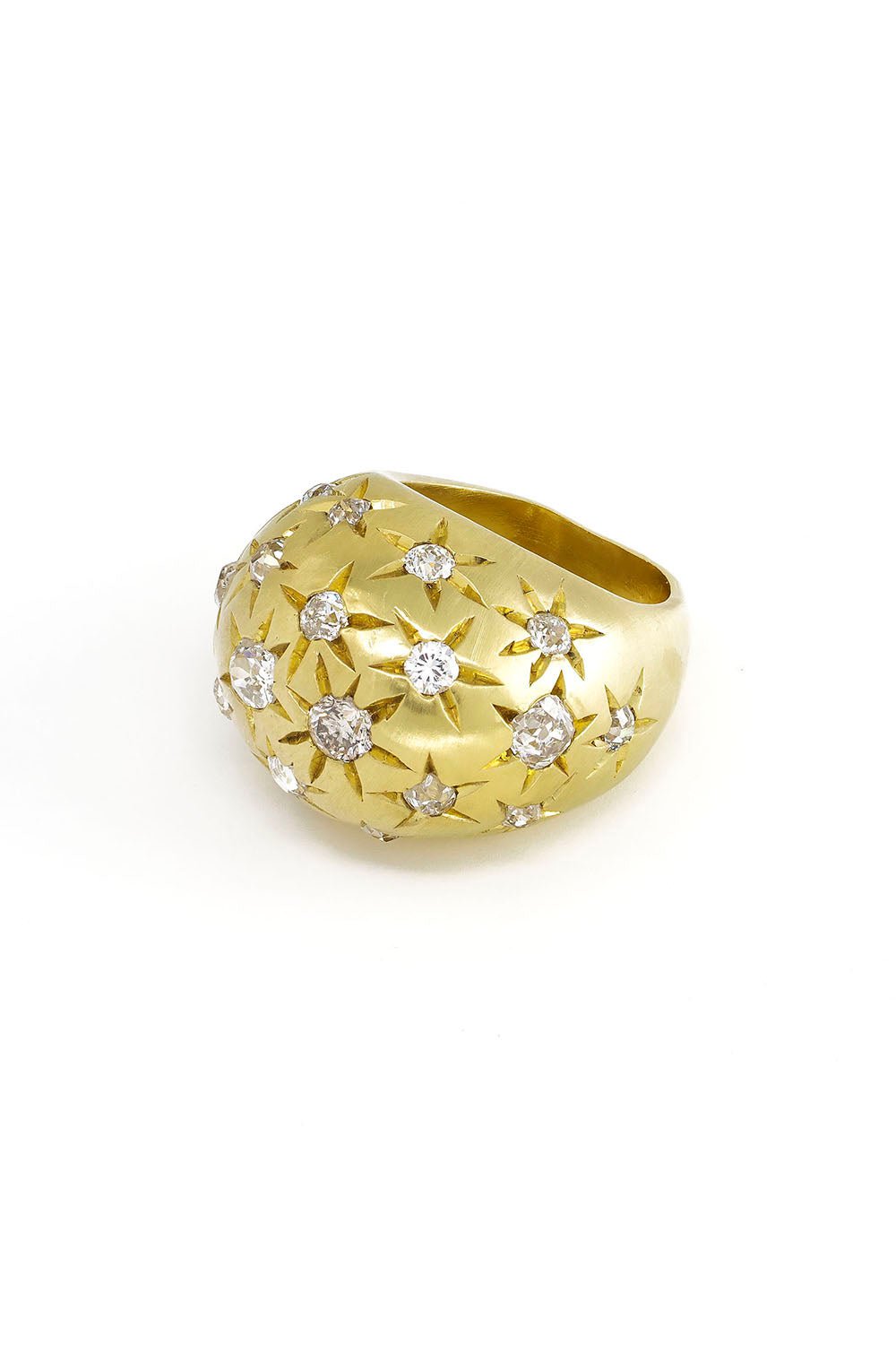 JENNA BLAKE-Stardust Dome Ring-YELLOW GOLD