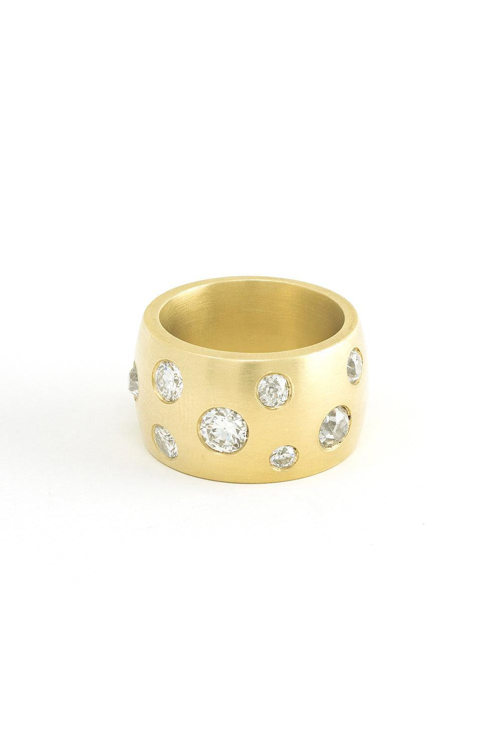 Diamond Gypsy Cigar Band-YELLOW GOLD-6.5-JEWELRYFINE JEWELRING-JENNA BLAKE