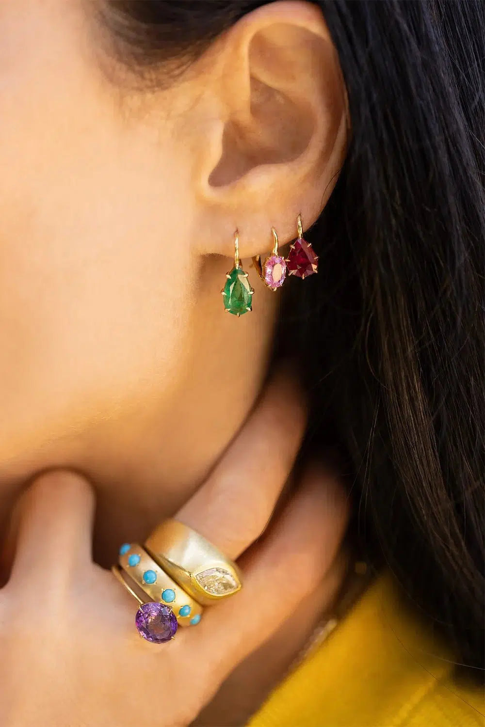 JENNA BLAKE-Multi Stone Gypsy Band-YELLOW GOLD