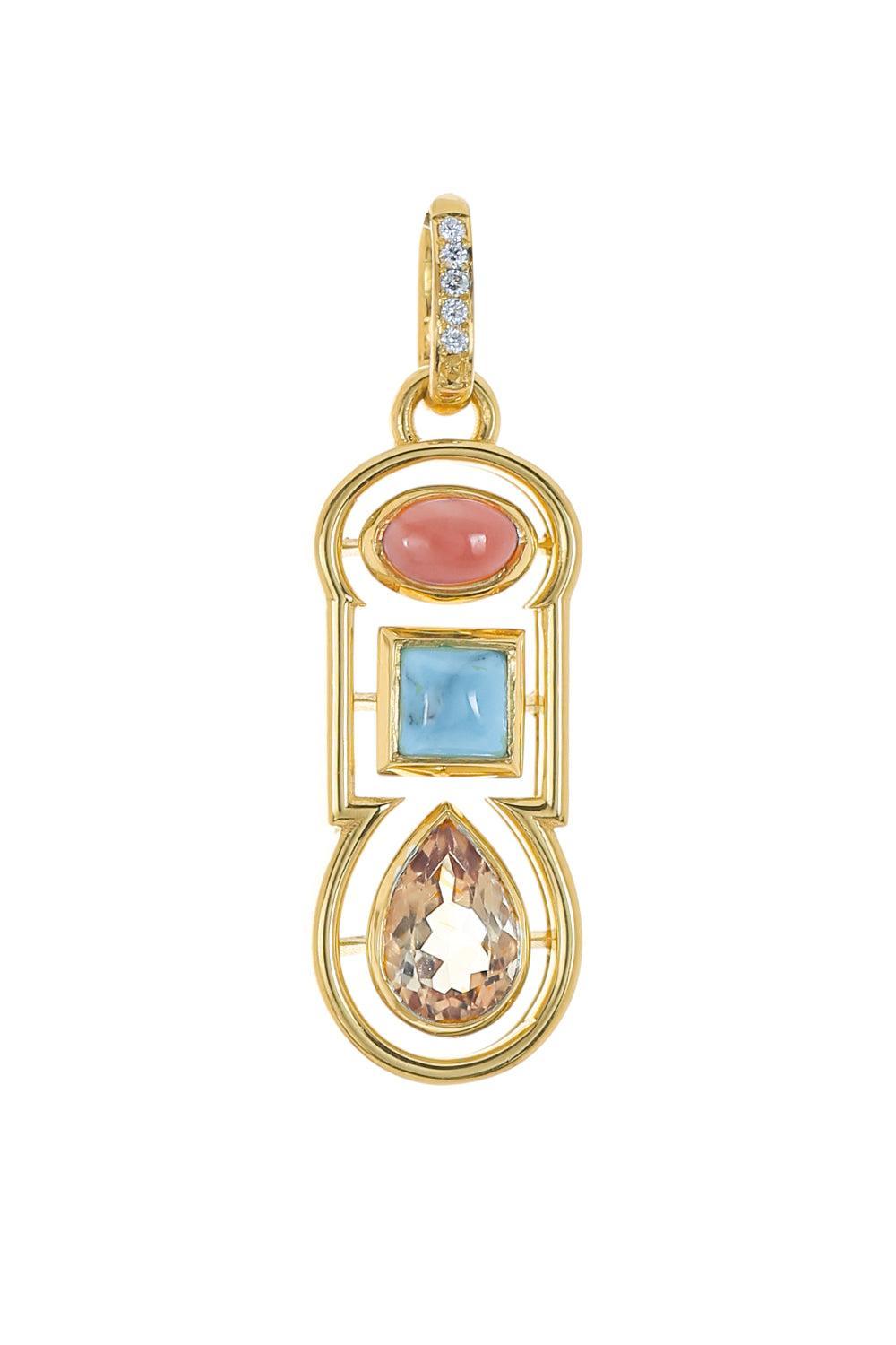 Shadow Morse Code Pendant-YELLOW GOLD-JEWELRYFINE JEWELPENDANT-JENNA BLAKE